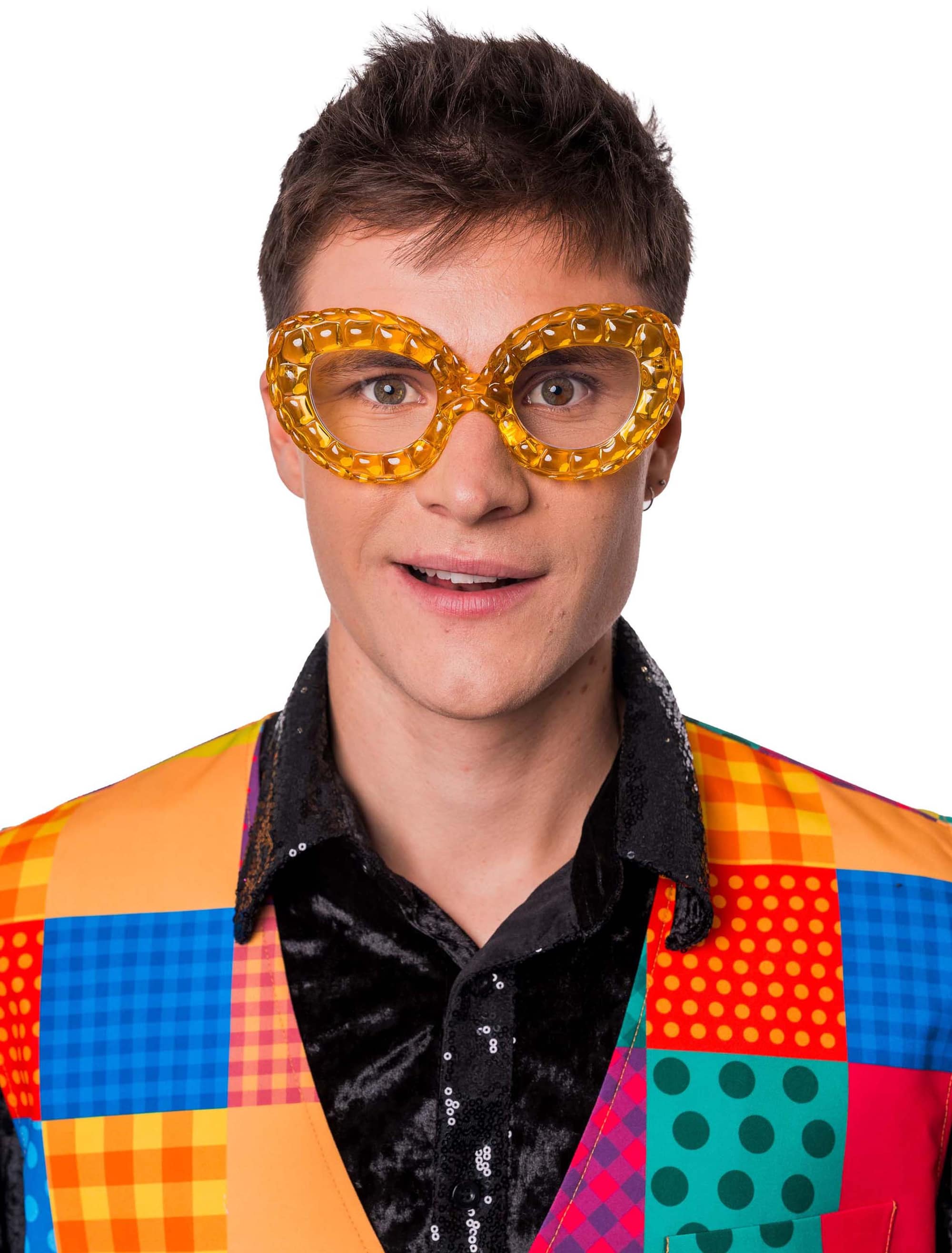 Brille Schlange gelb