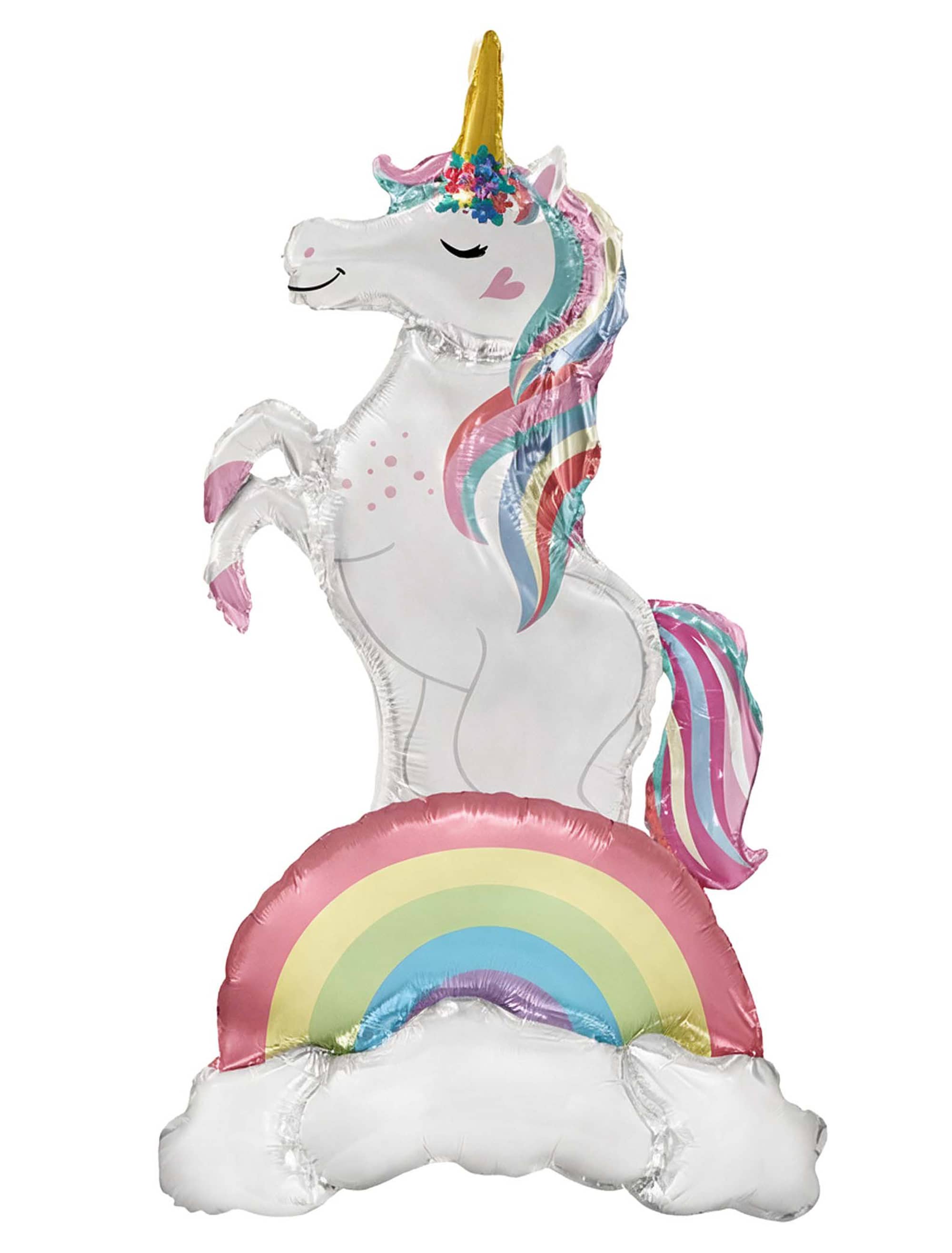 Folienballon Einhorn 52 x 94 x 43cm bunt