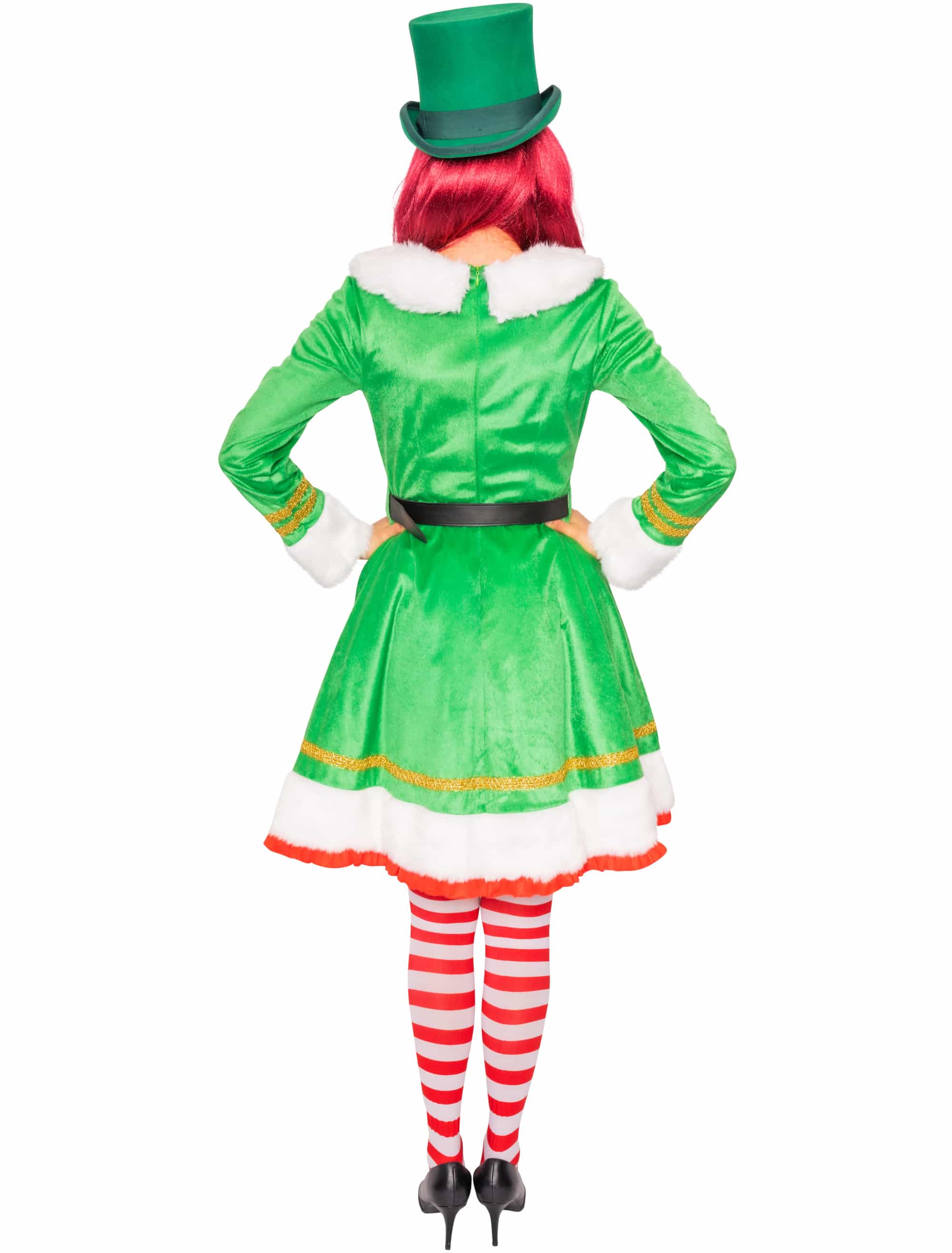 Kleid Elfe 2-tlg. Damen grün S/M