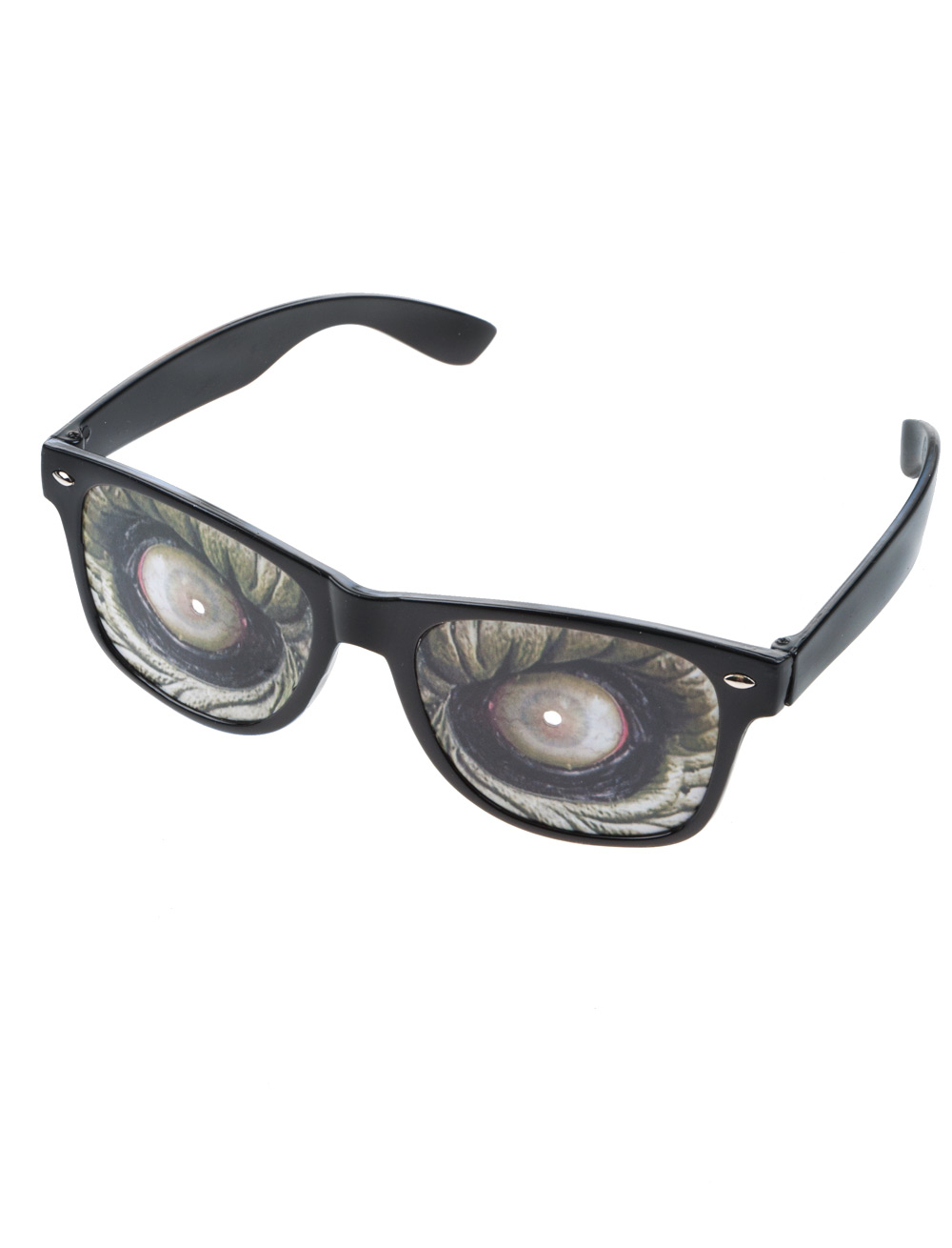 Brille mit Reptilaugen