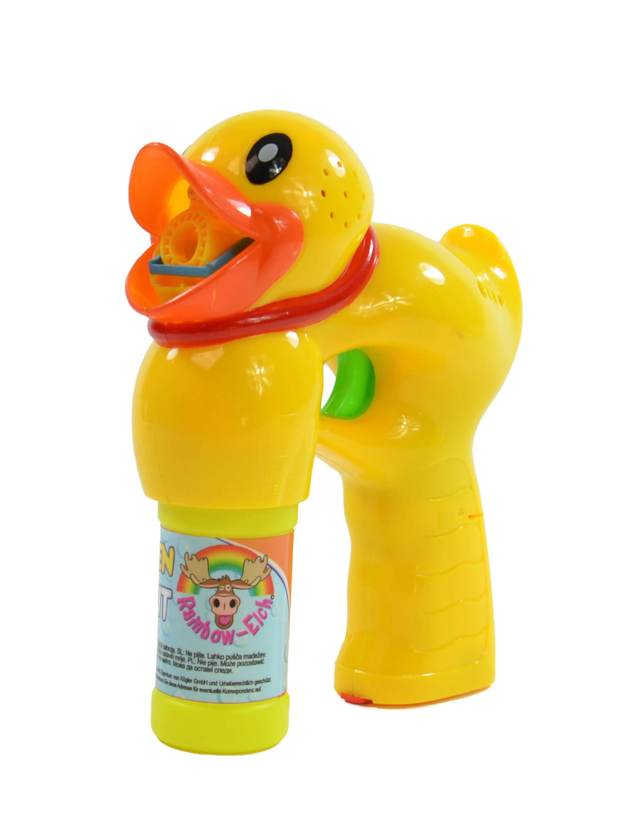 Seifenblasenpistole Ente mit Licht und Musik Kinder gelb
