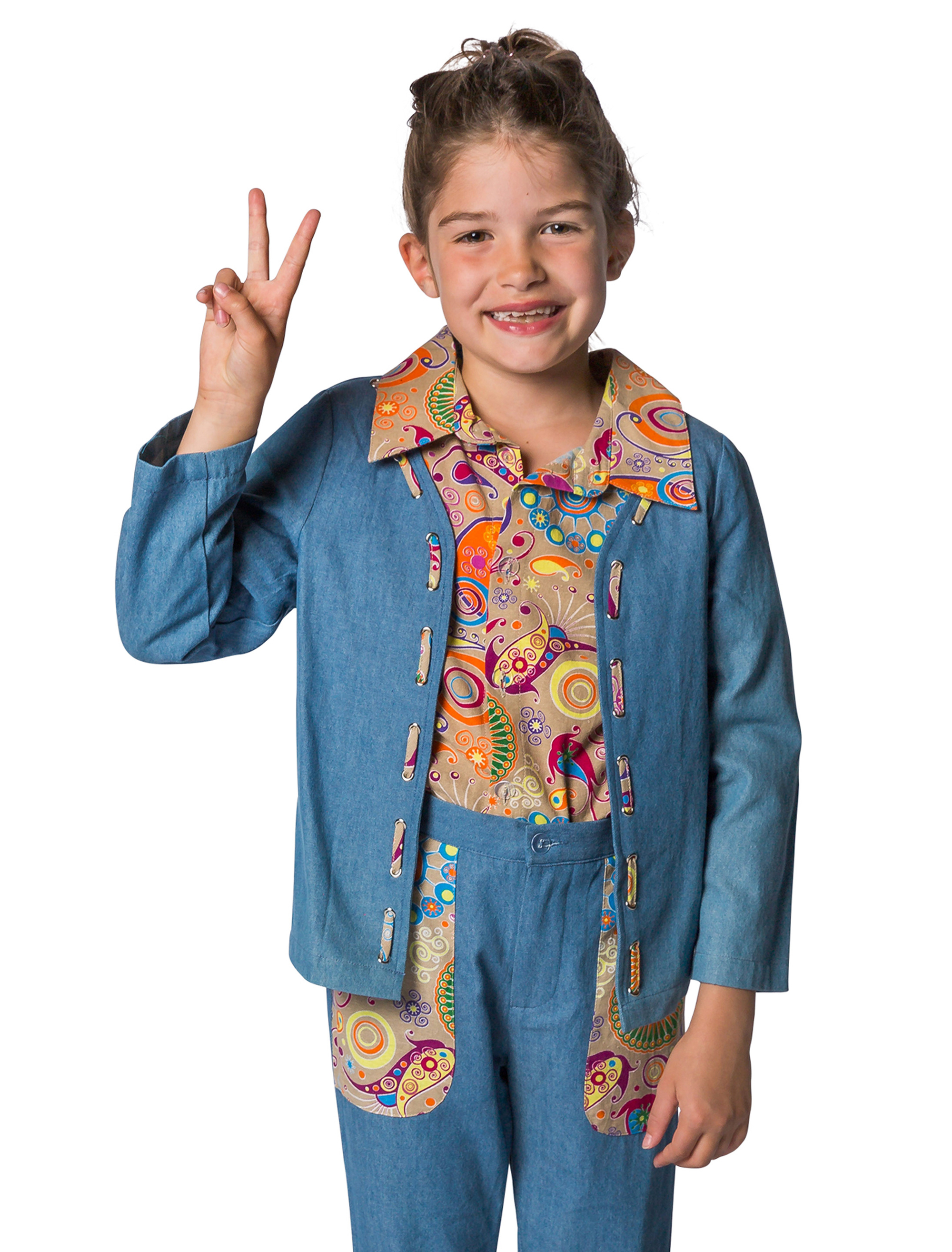 Jacke Peace Kinder Kinder blau 116