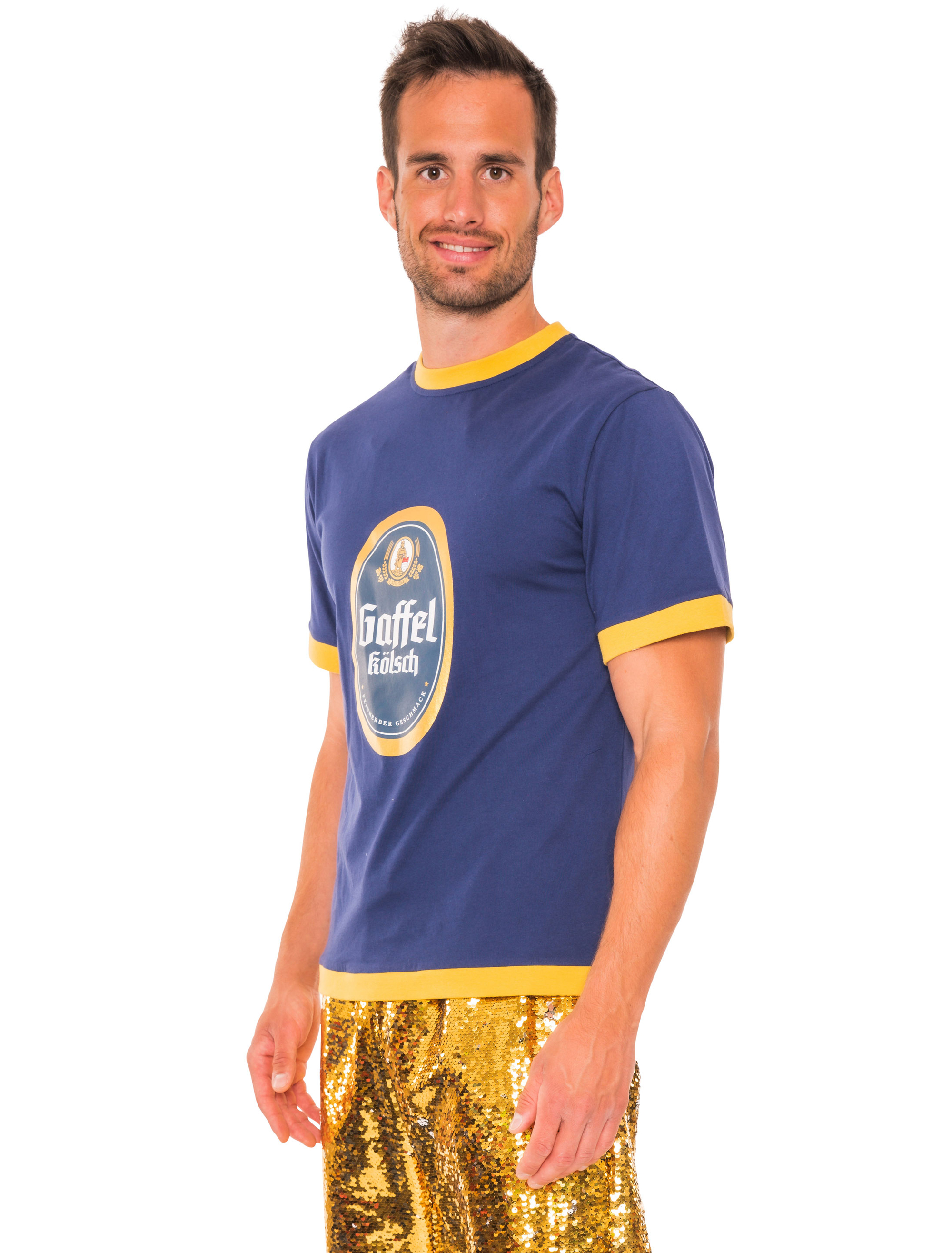 T-Shirt Gaffel Kölsch blau 5XL