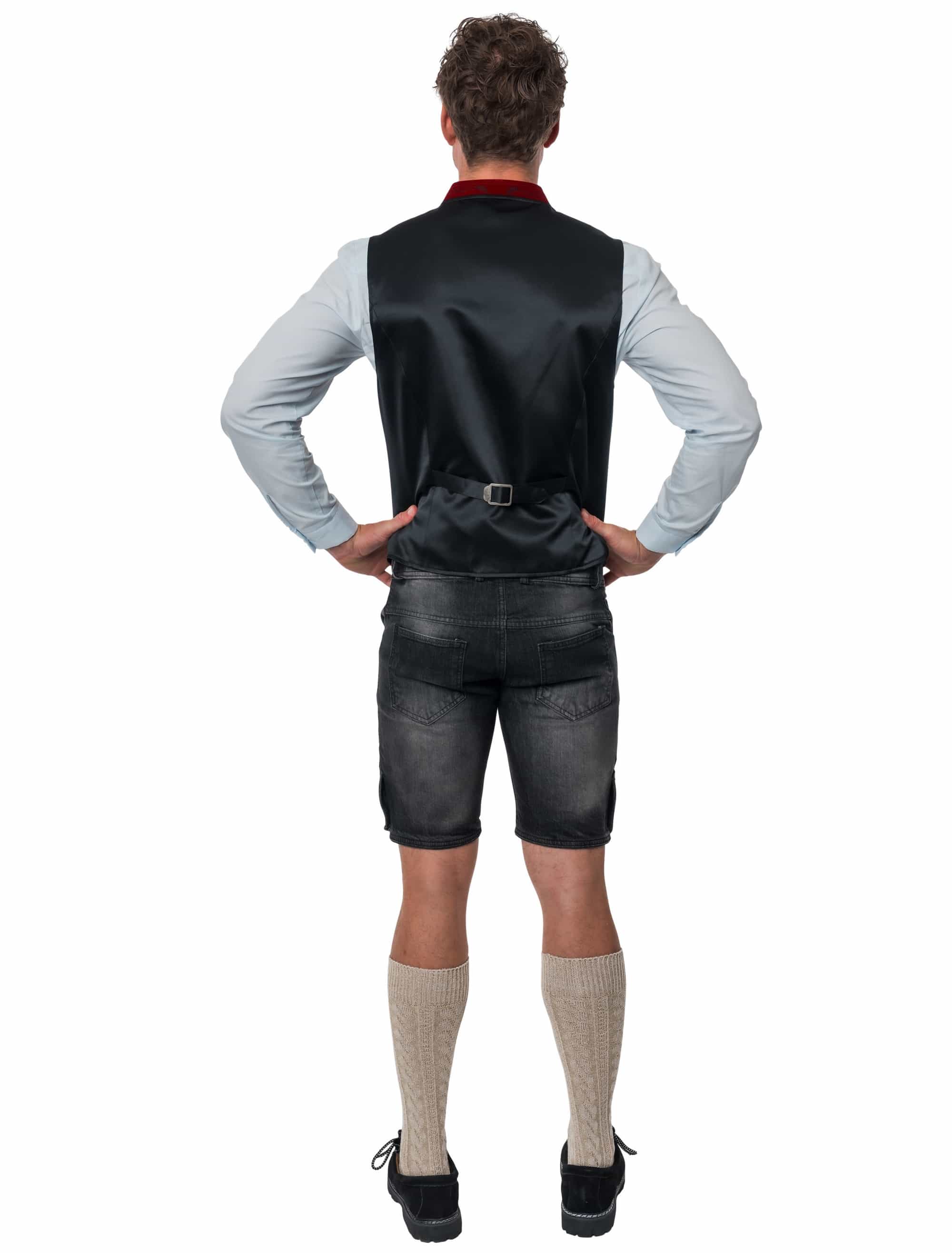 Trachtenweste Basti Samt Herren rot S