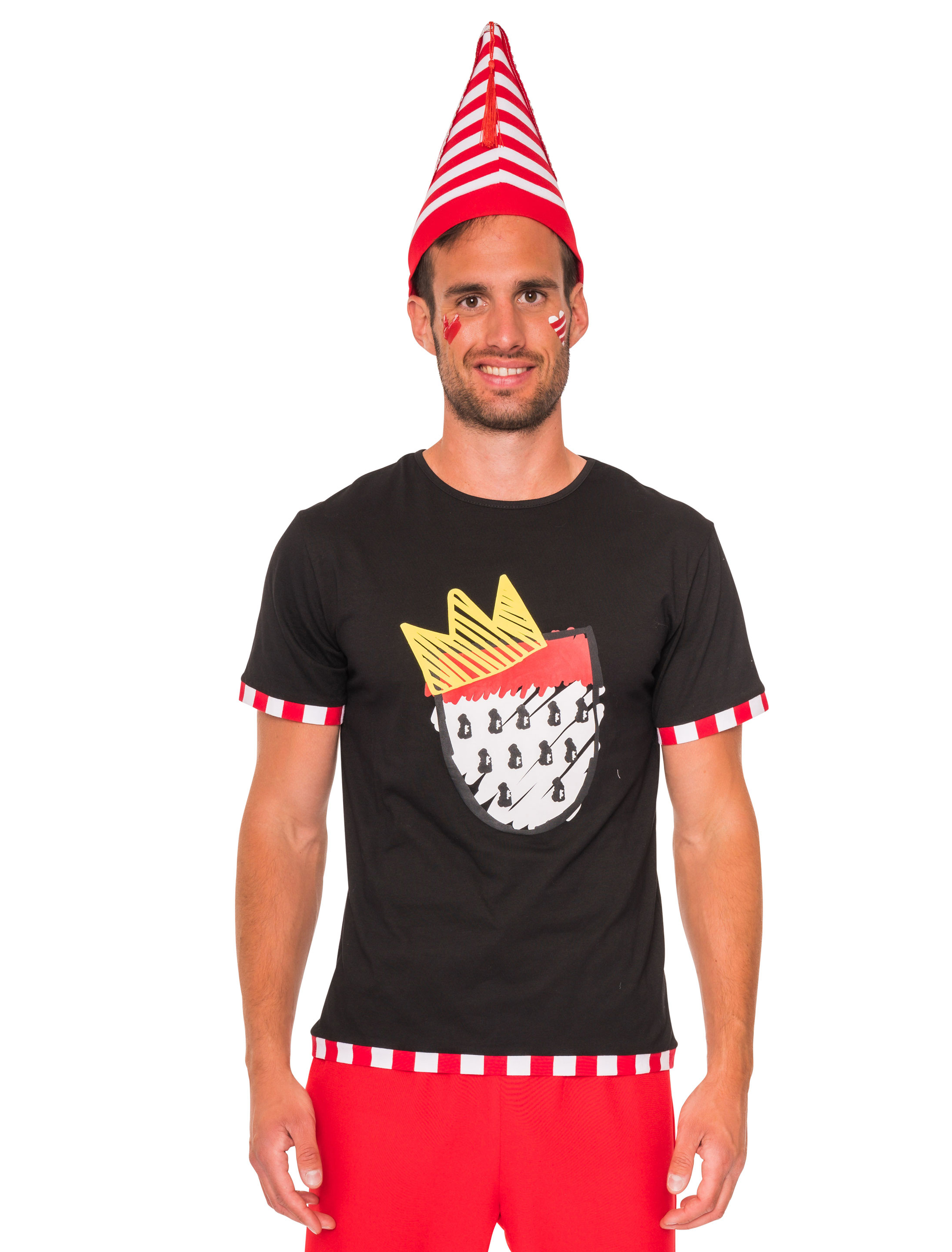 T-Shirt Köln mit Wappen Herren schwarz M