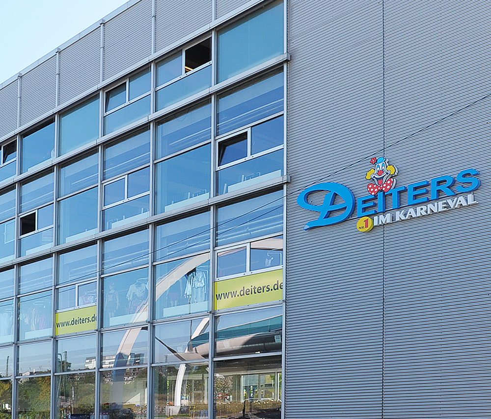 Deiters Kostümladen in Düsseldorf Außenansicht