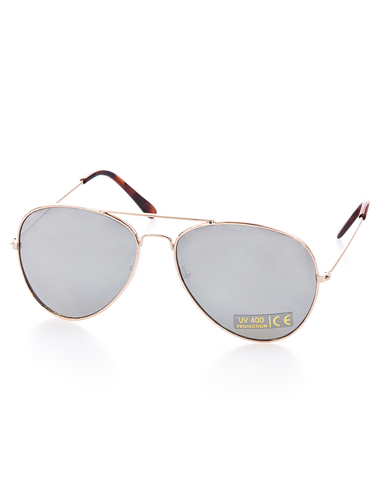 Brille Polizei verspiegelt gold