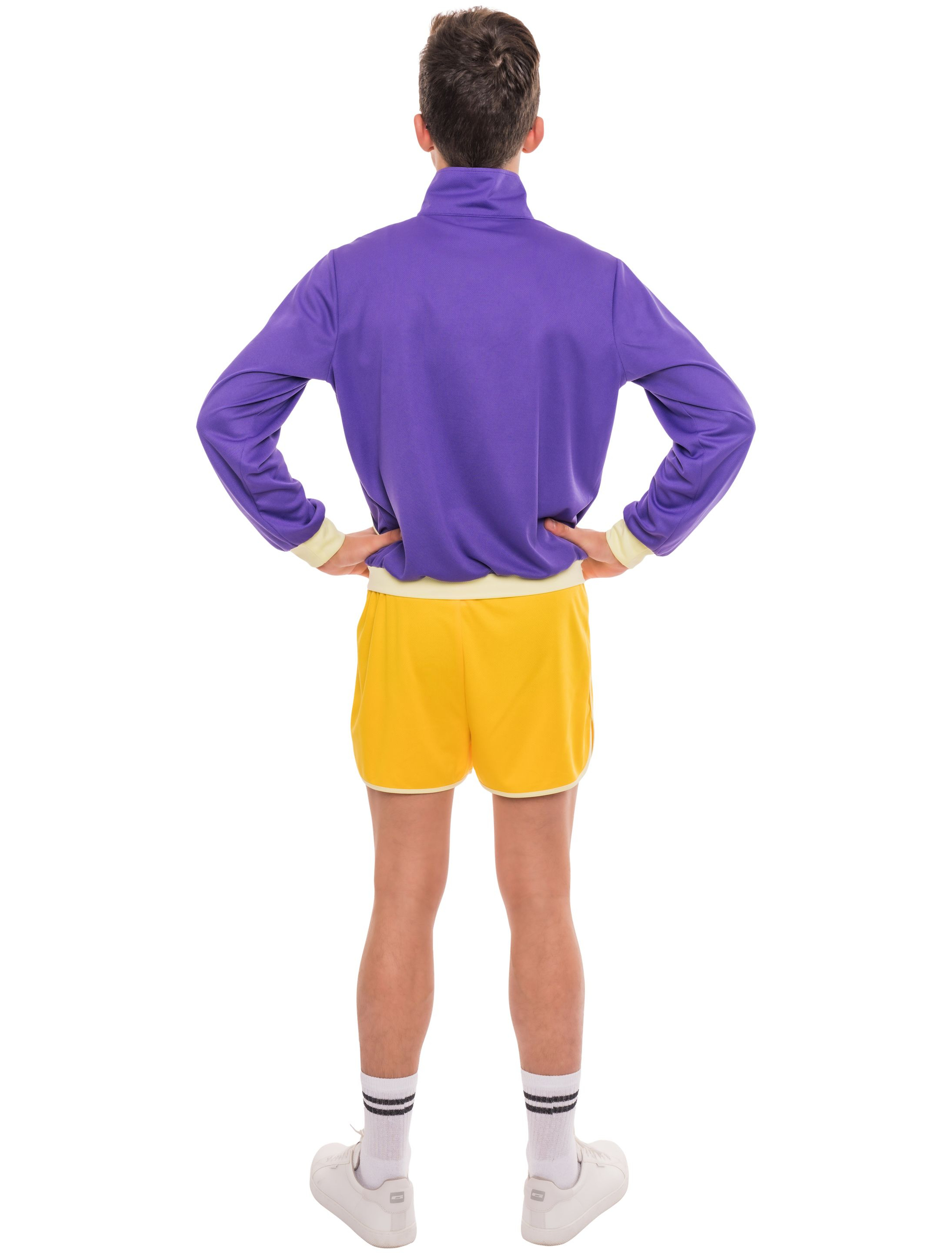 Jogginganzug mit Shorts Damen orange/lila S/M
