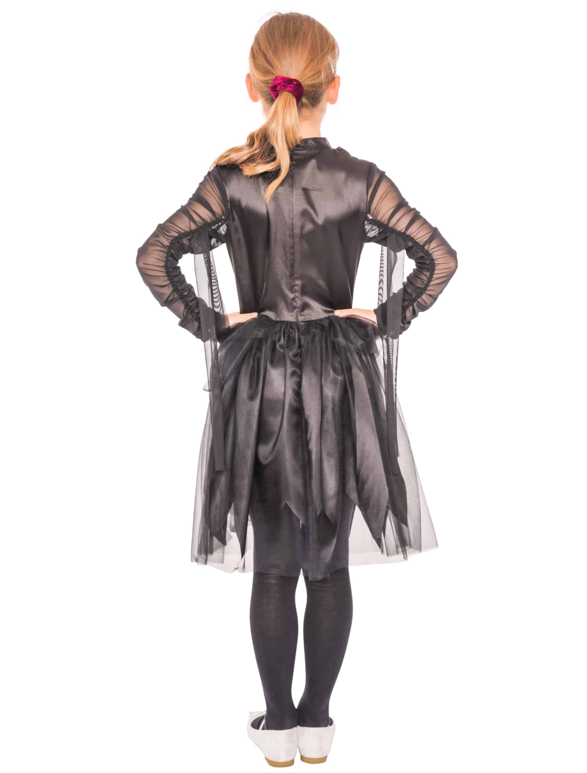 Kleid Hexe Kinder Mädchen schwarz 140