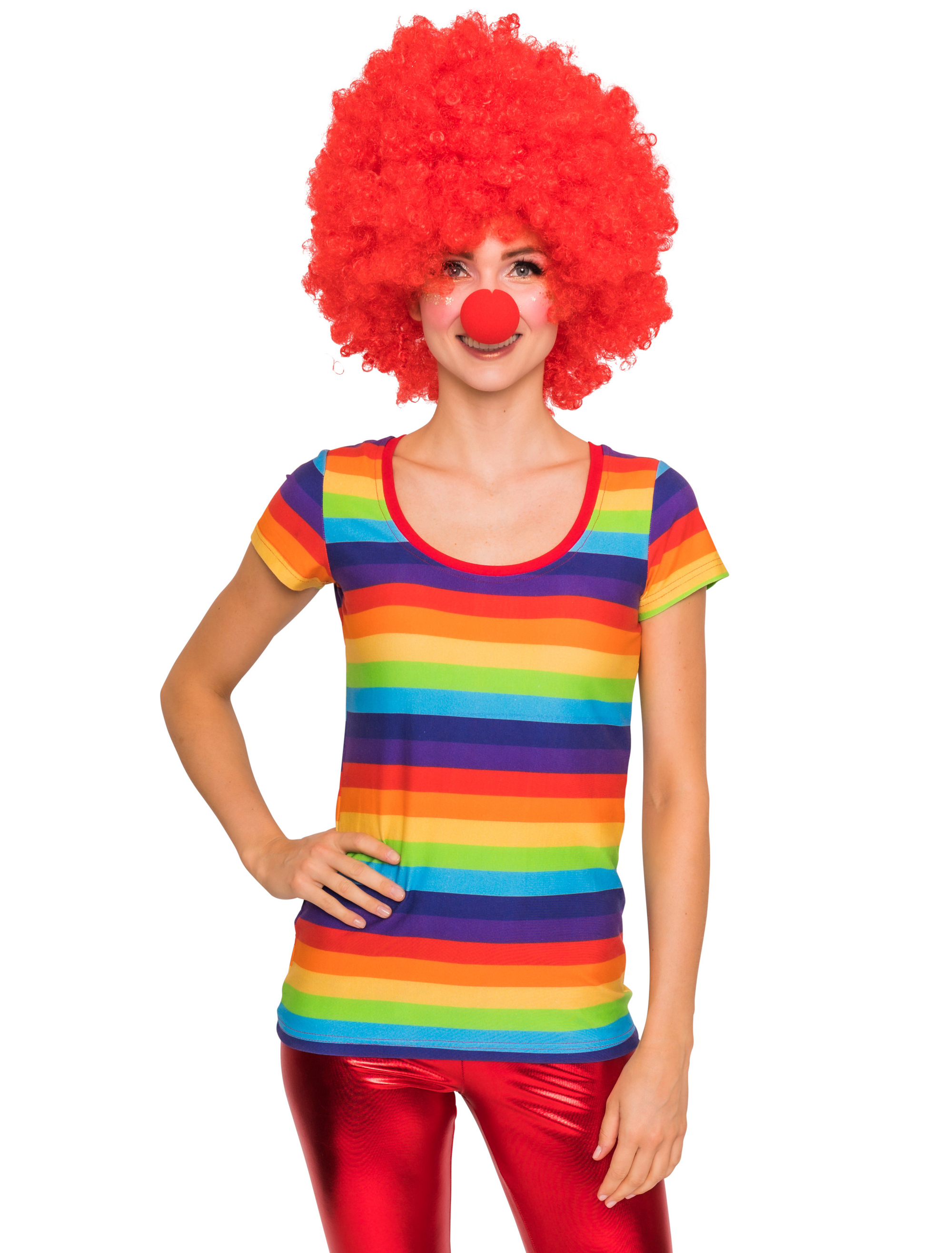 T-Shirt Damen rainbow S