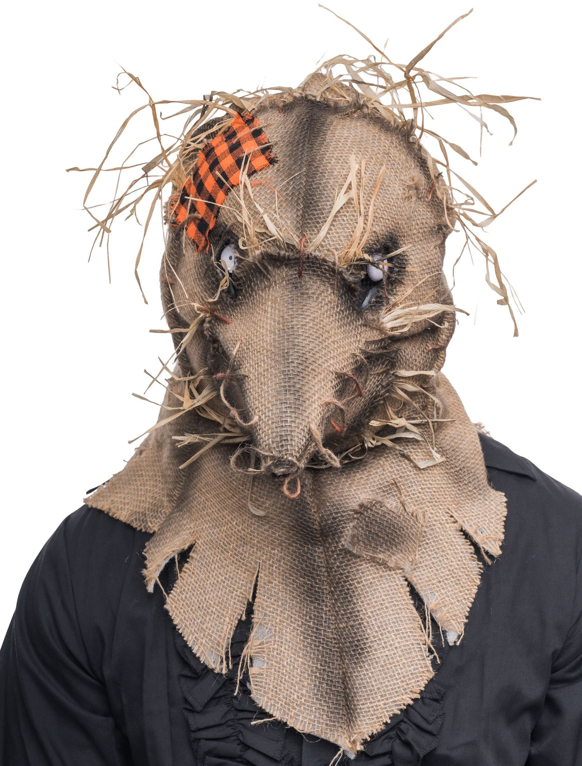 Vollmaske Horror Vogel beige/braun