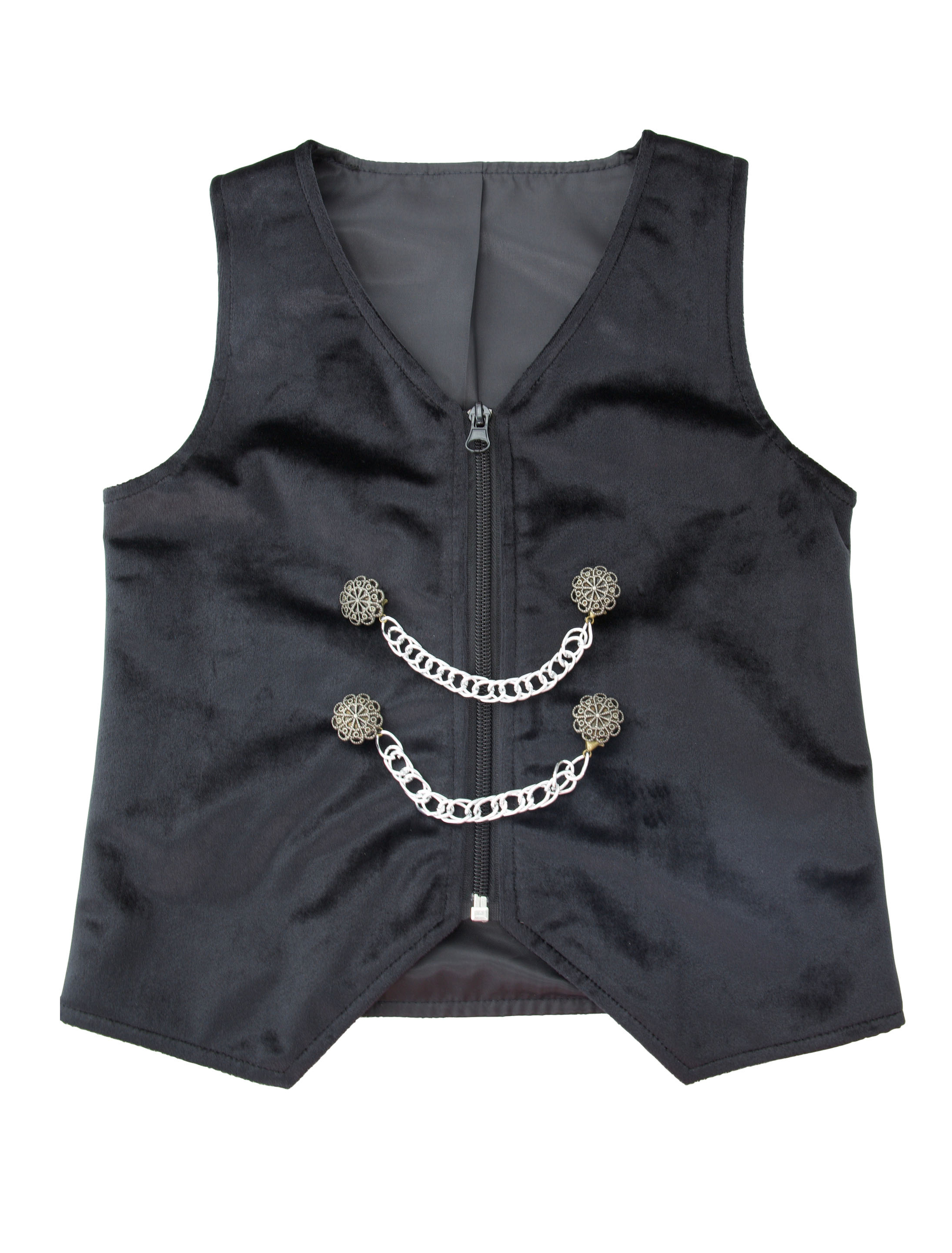 Weste Vampir Kinder schwarz 140/164