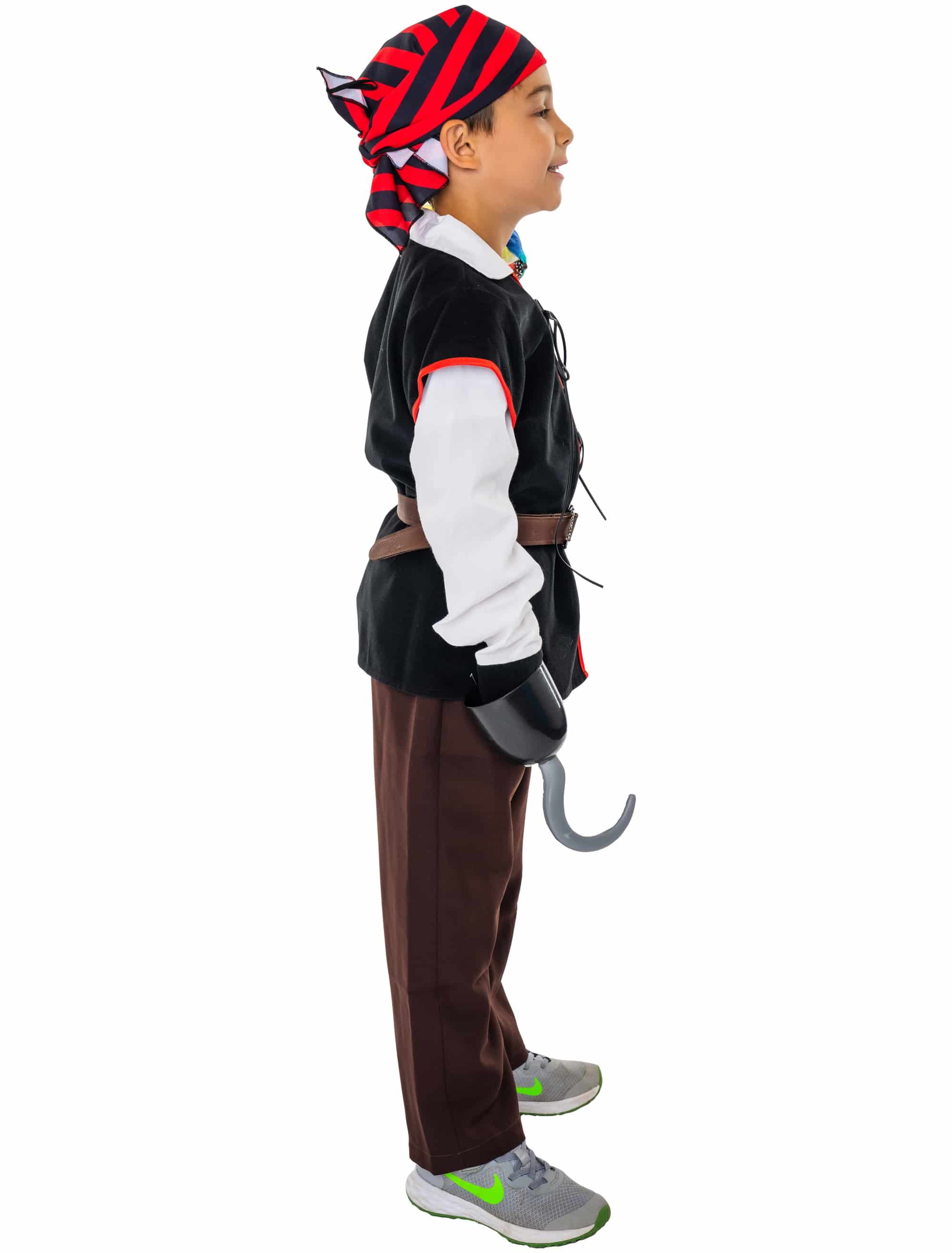 Kostüm Pirat Kinder 2-tlg. schwarz/braun 116-128