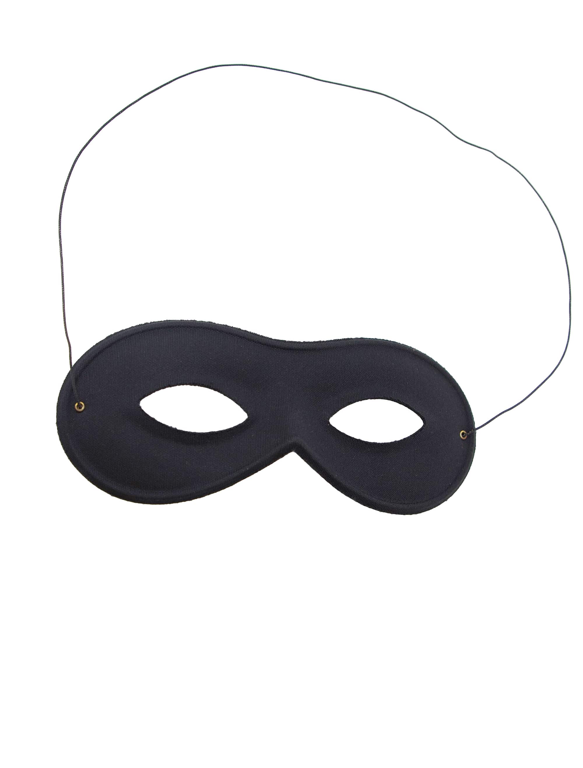 Maske Domino schwarz