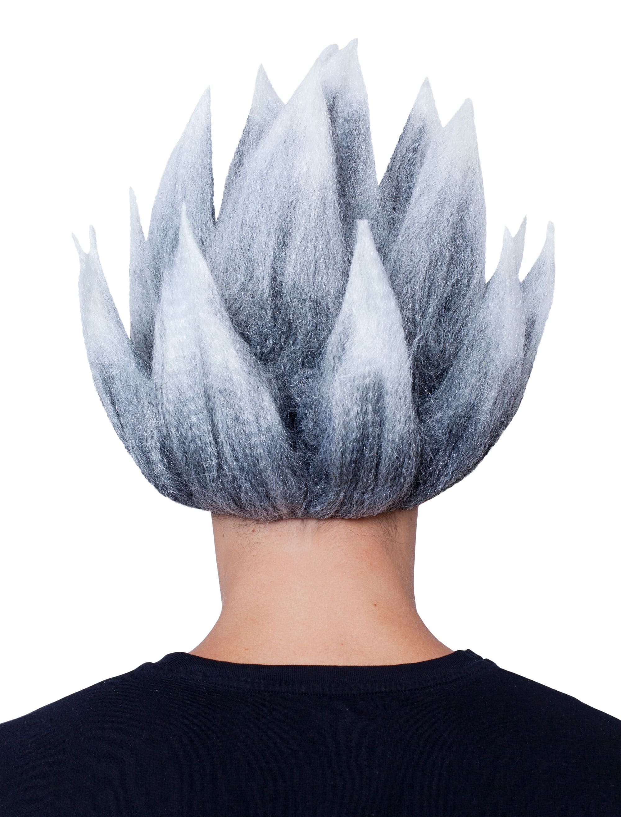 Perücke Anime Herren schwarz/weiß one size