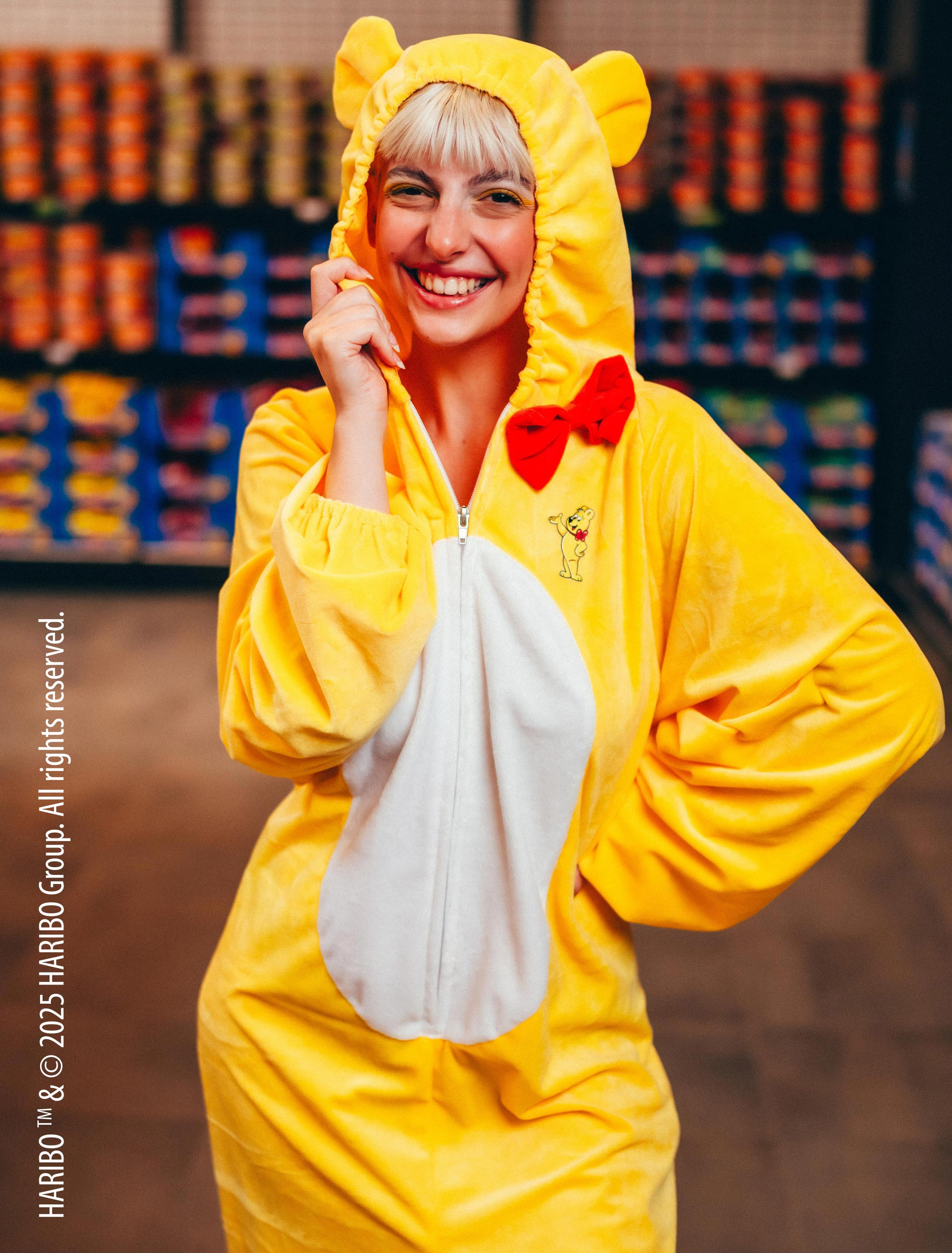Overall HARIBO Goldbären Plüsch gelb 2XL/3XL