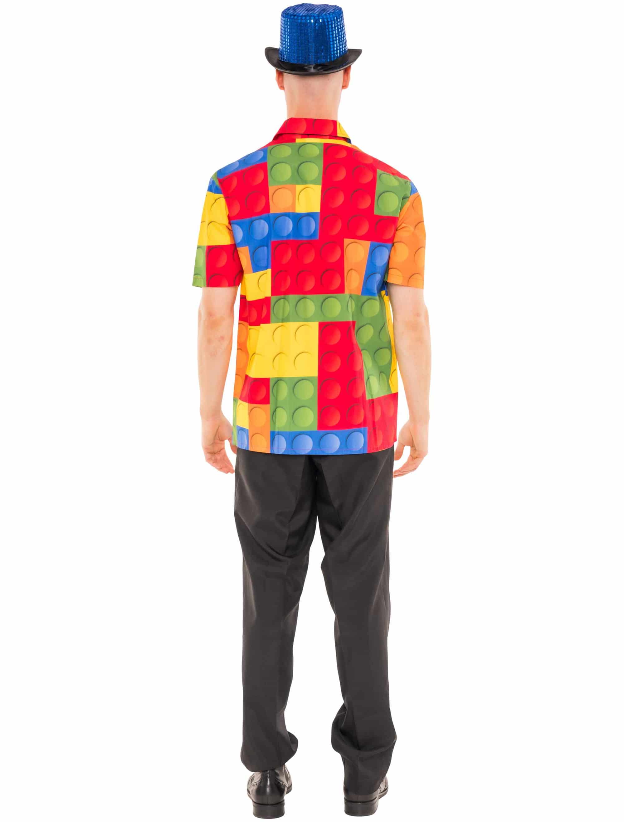 Hemd Klemmbaustein Herren bunt L/XL