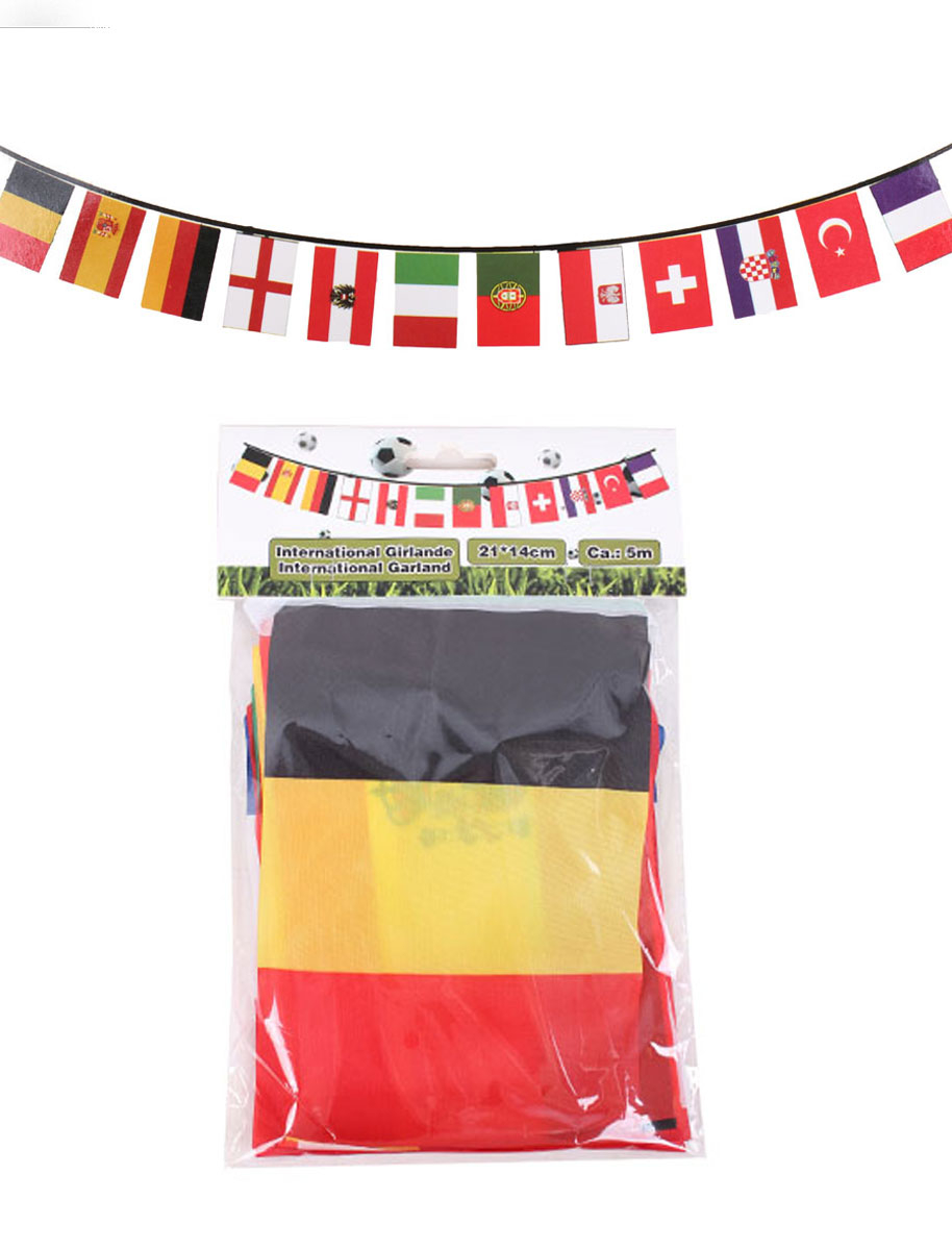Girlande Europa 5m bunt