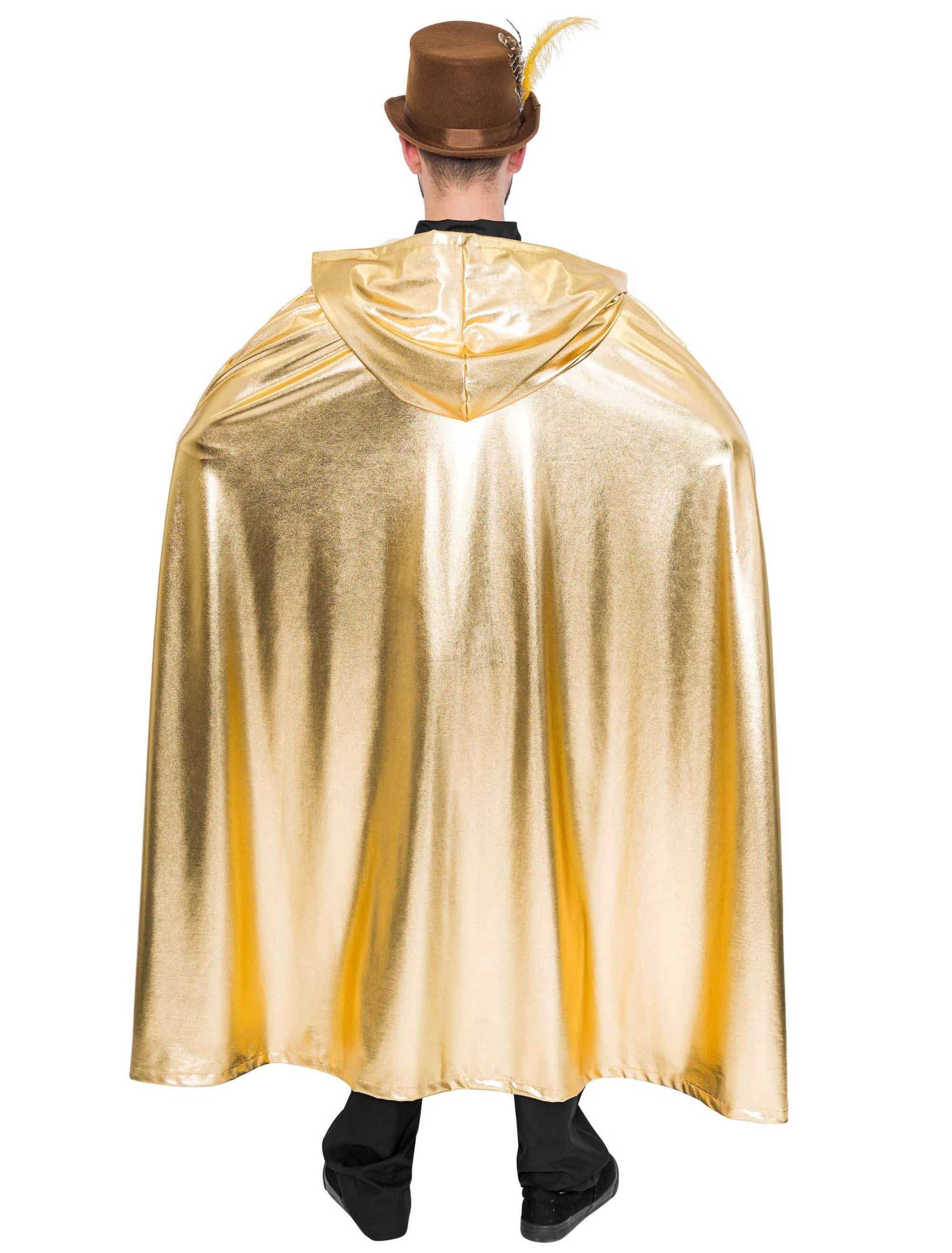 Umhang metallic gold one size