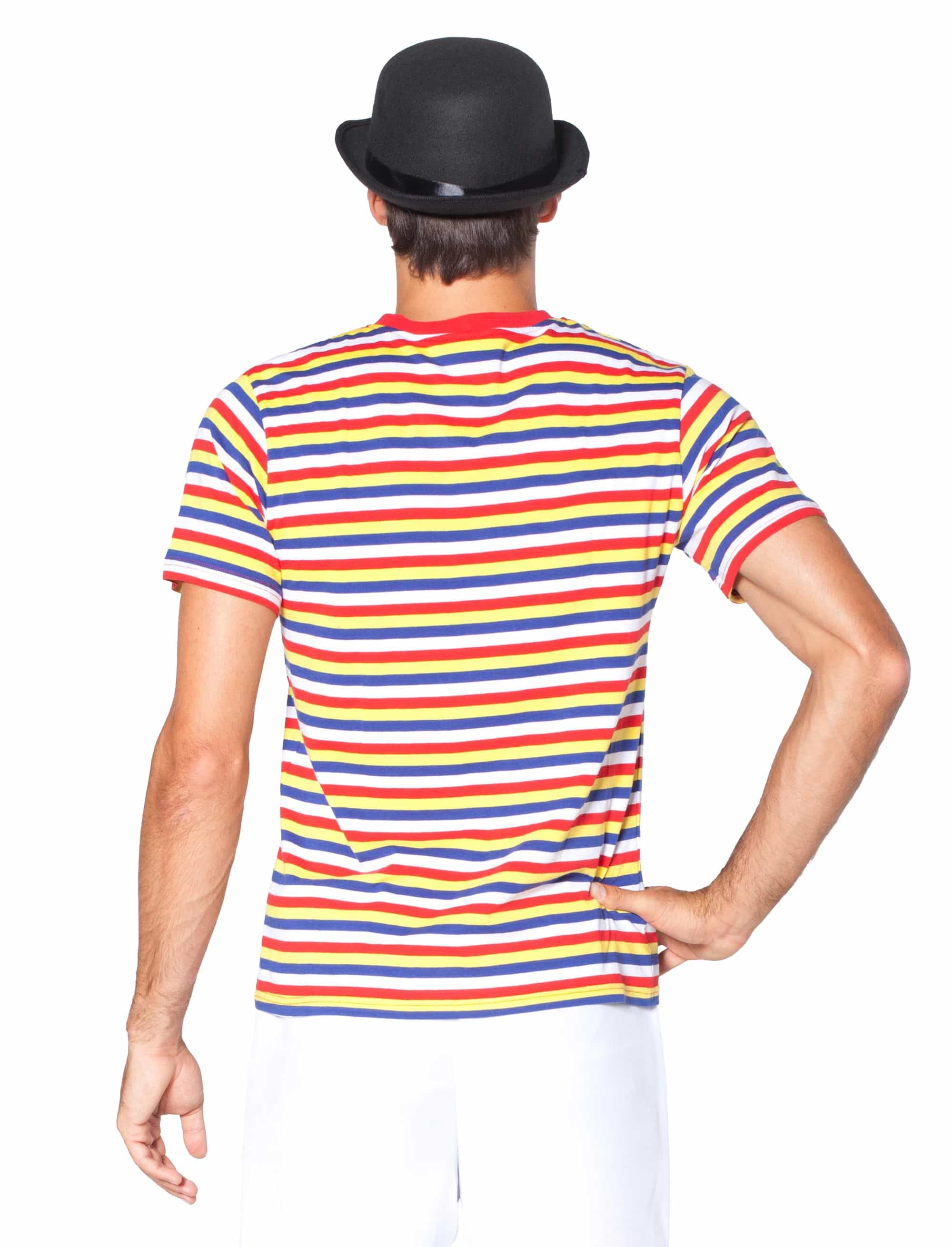 Ringelpulli kurzarm Unisex rot/weiß/blau/gelb XS