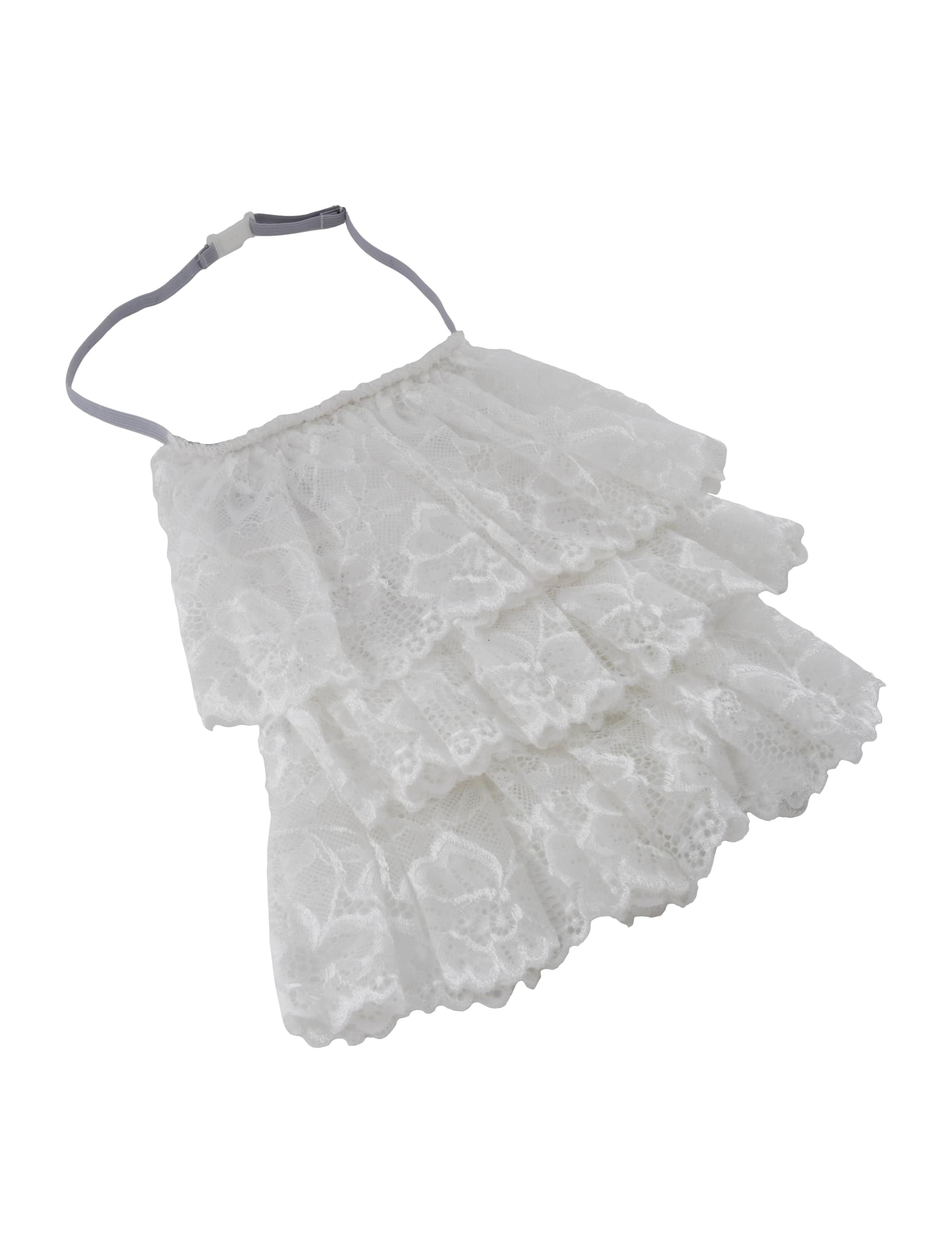 Jabot aus Spitze weiß