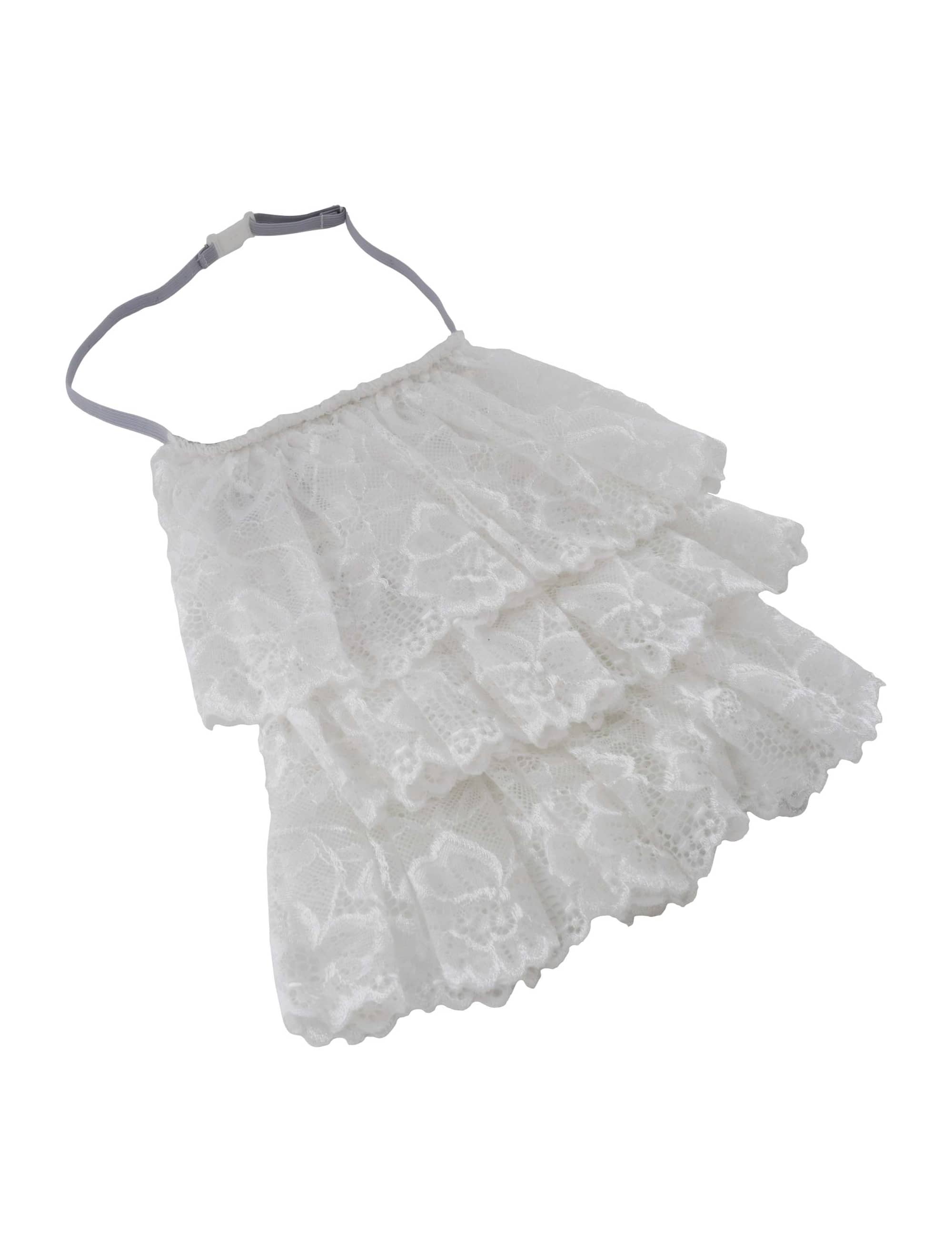 Jabot aus Spitze weiß