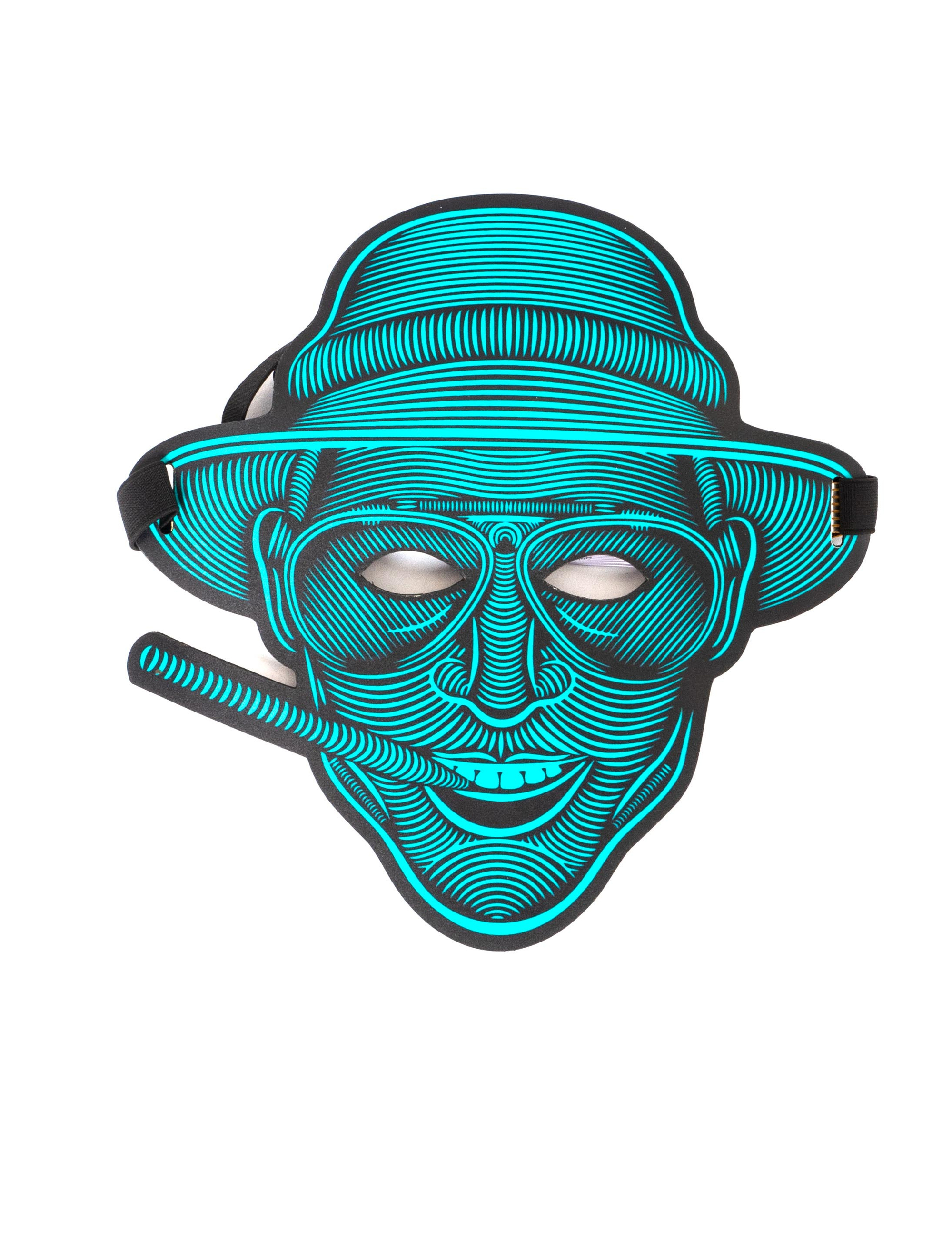 Maske Duke mit LED und Geräuschsensor