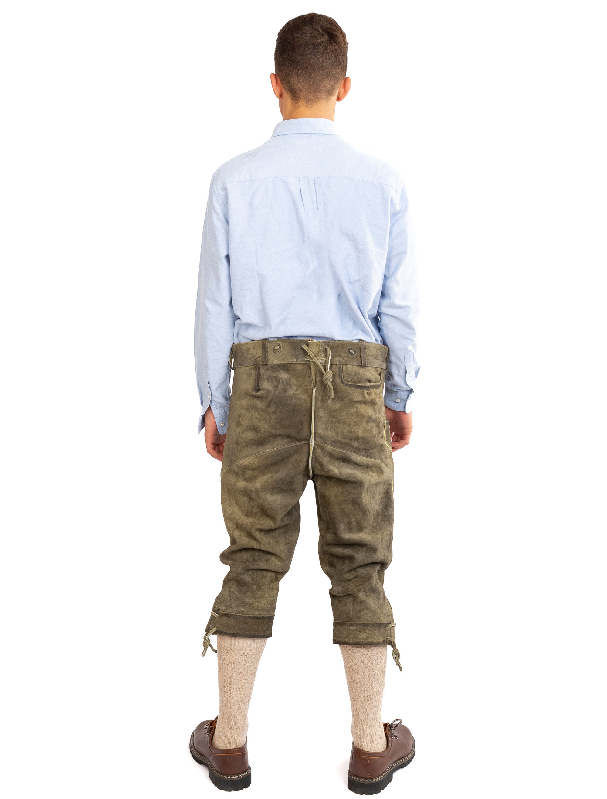 Lederhose Siegfried 3/4 lang Herren braun S