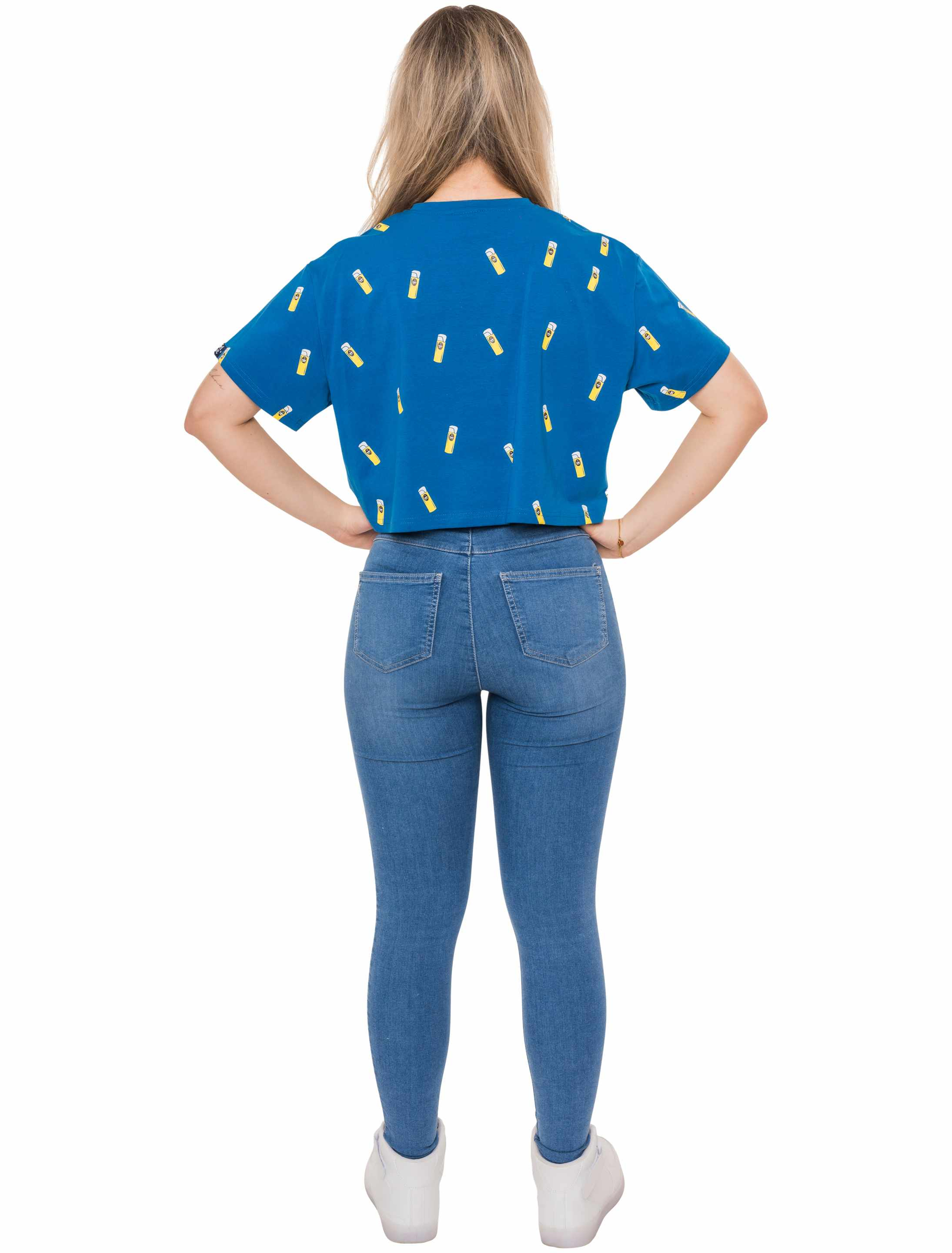 JIS Crop Shirt Jeck im Sunnesching Damen blau 2XL-3XL