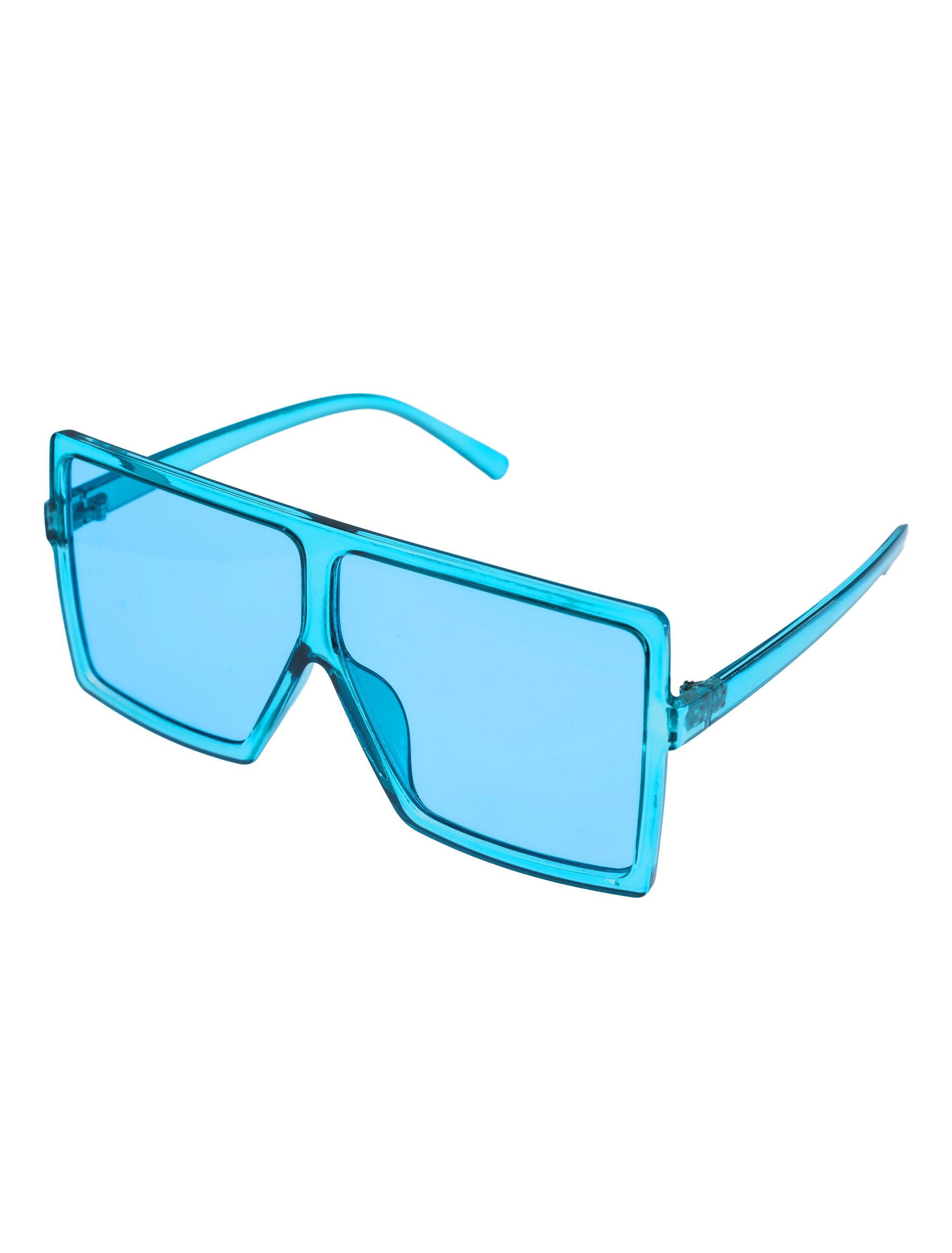 Brille eckig blau
