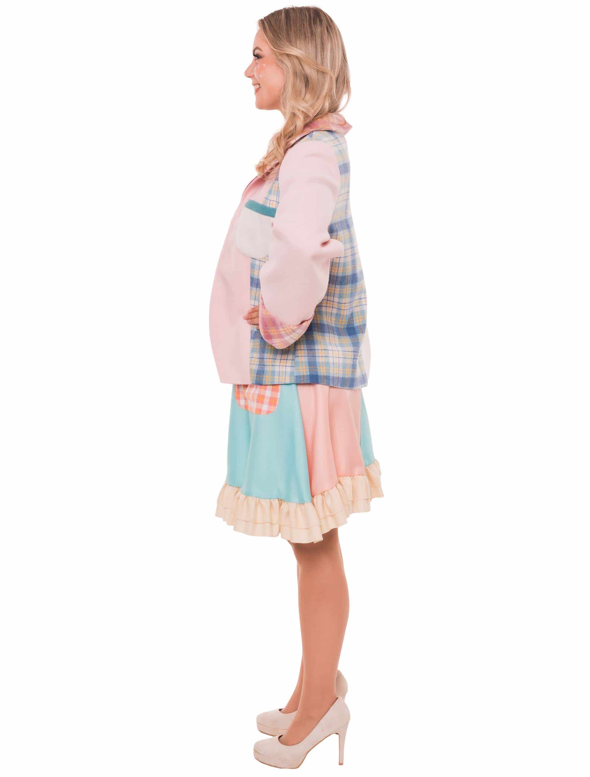 Jacke Clown pastell Damen bunt L