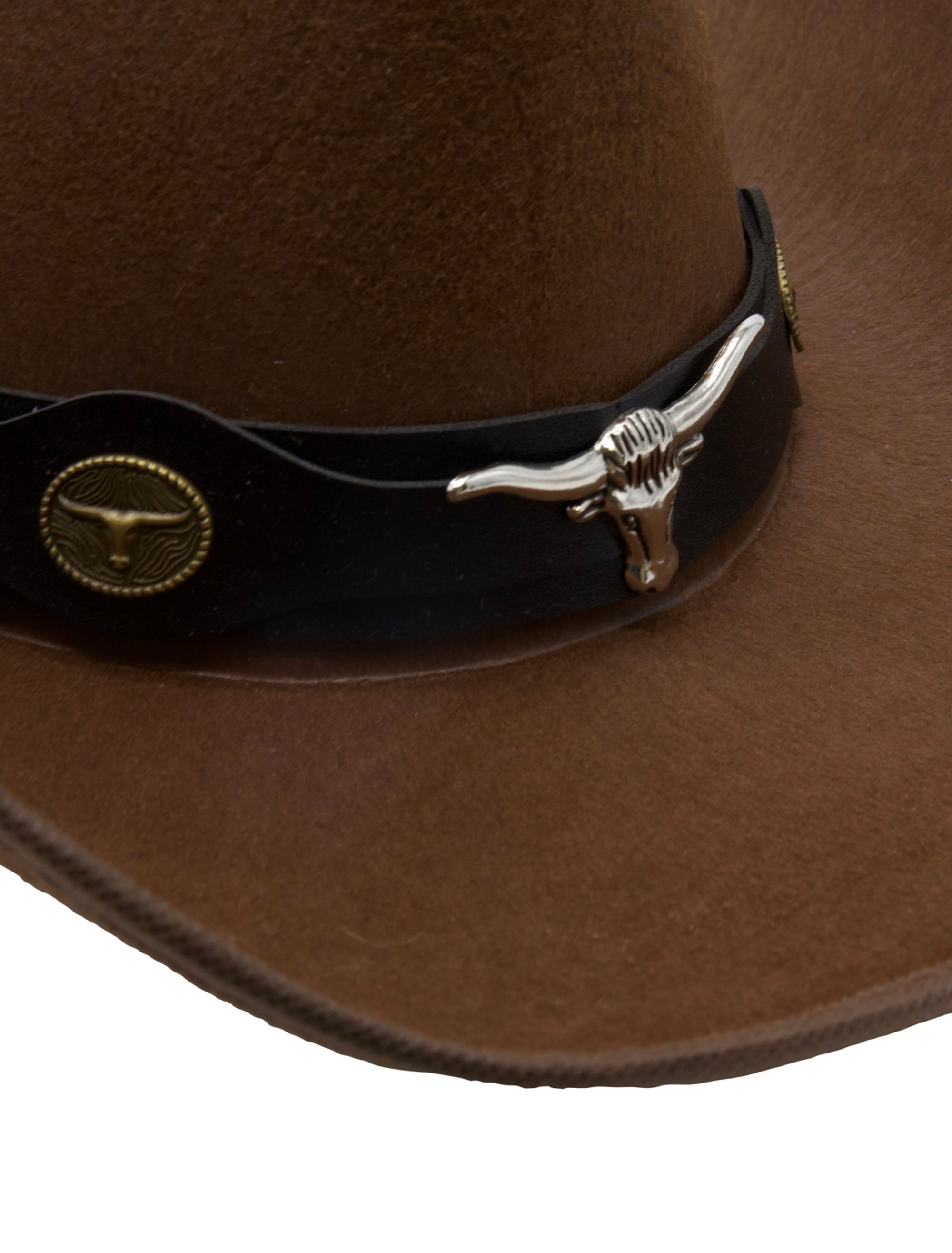 Cowboyhut Rodeo mit Lederband braun 59