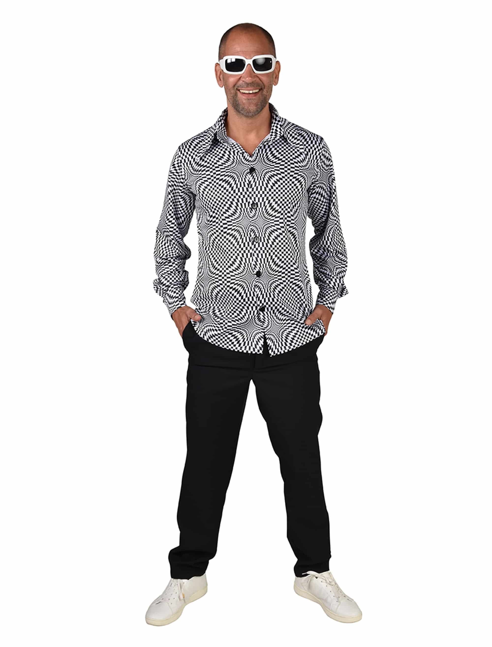Hemd Hypnotic kariert Herren schwarz/weiß S/M