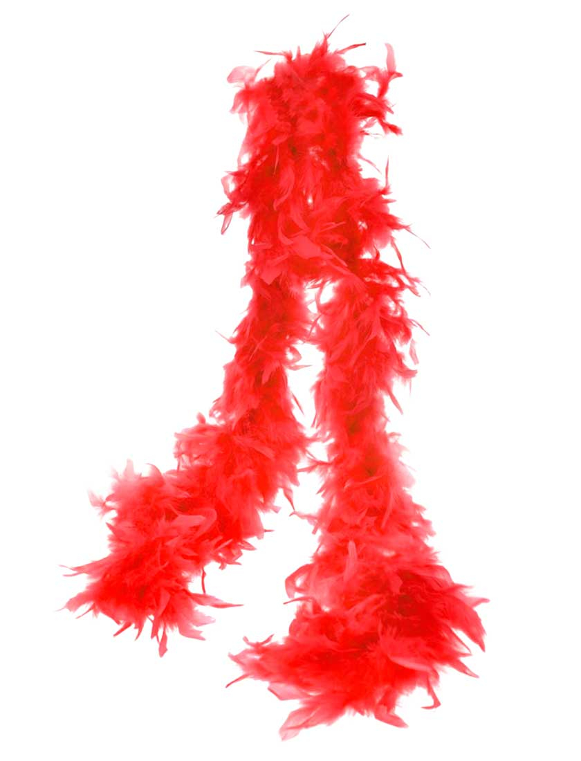 Federboa 60g 180cm rot