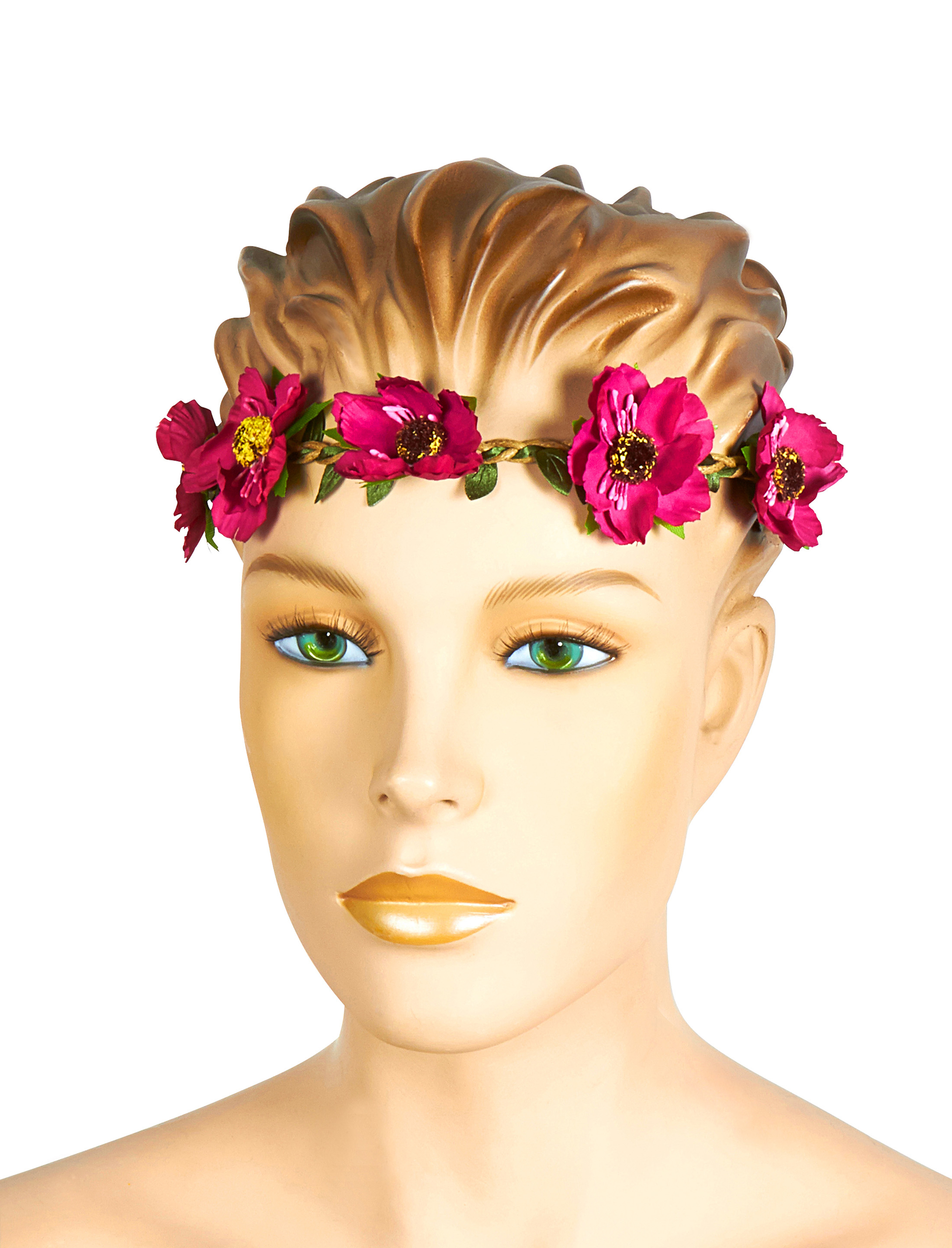 Haarband mit Margeriten Damen pink