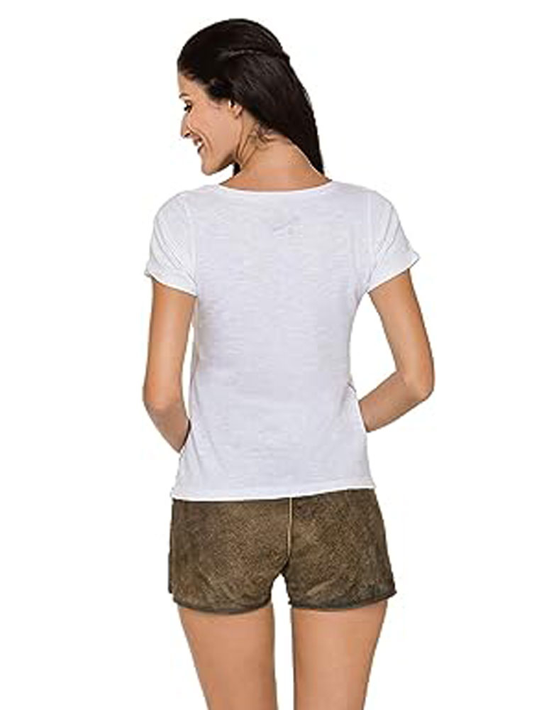 Trachten-Shirt Mercy Damen weiß 2XL