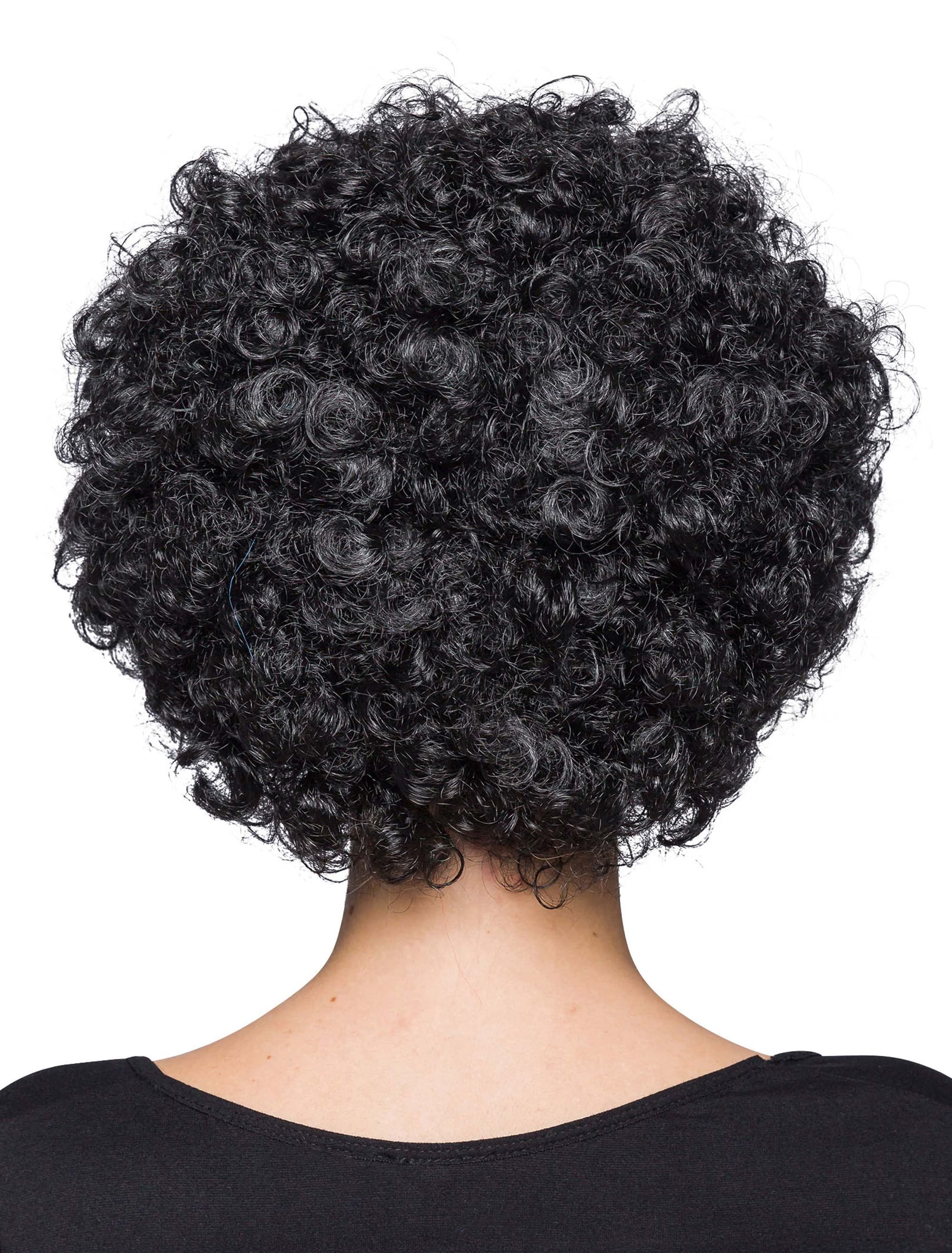 Perücke Clown Locken schwarz one size