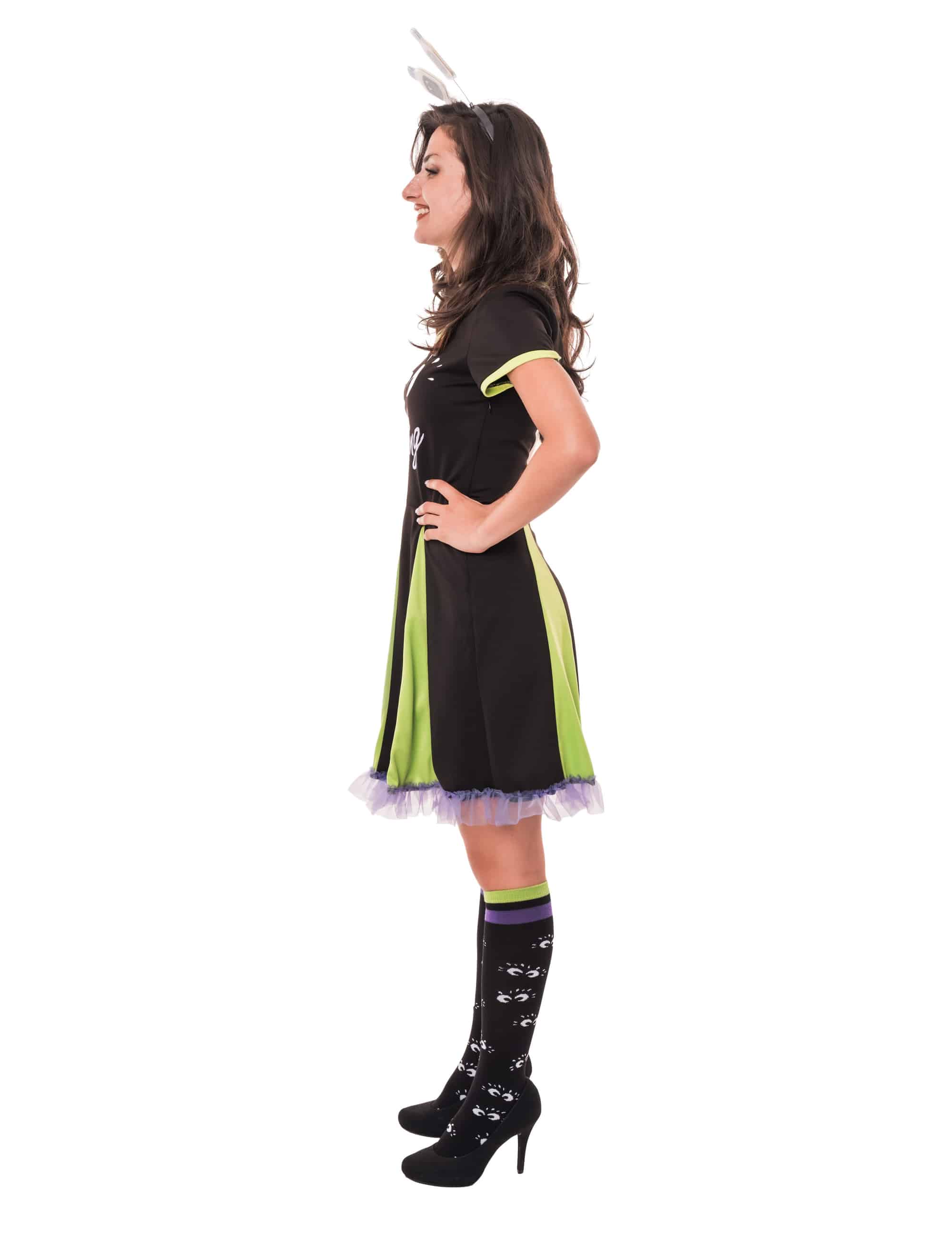 Kleid Kleiner Feigling Damen schwarz/grün 2XL/3XL