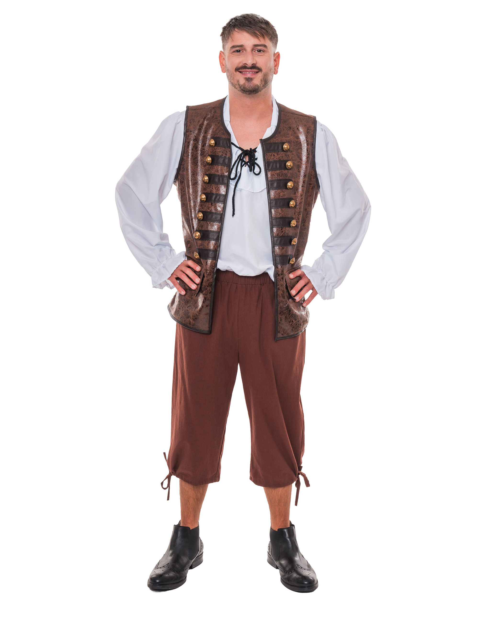 Kniebundhose Herren braun L/XL