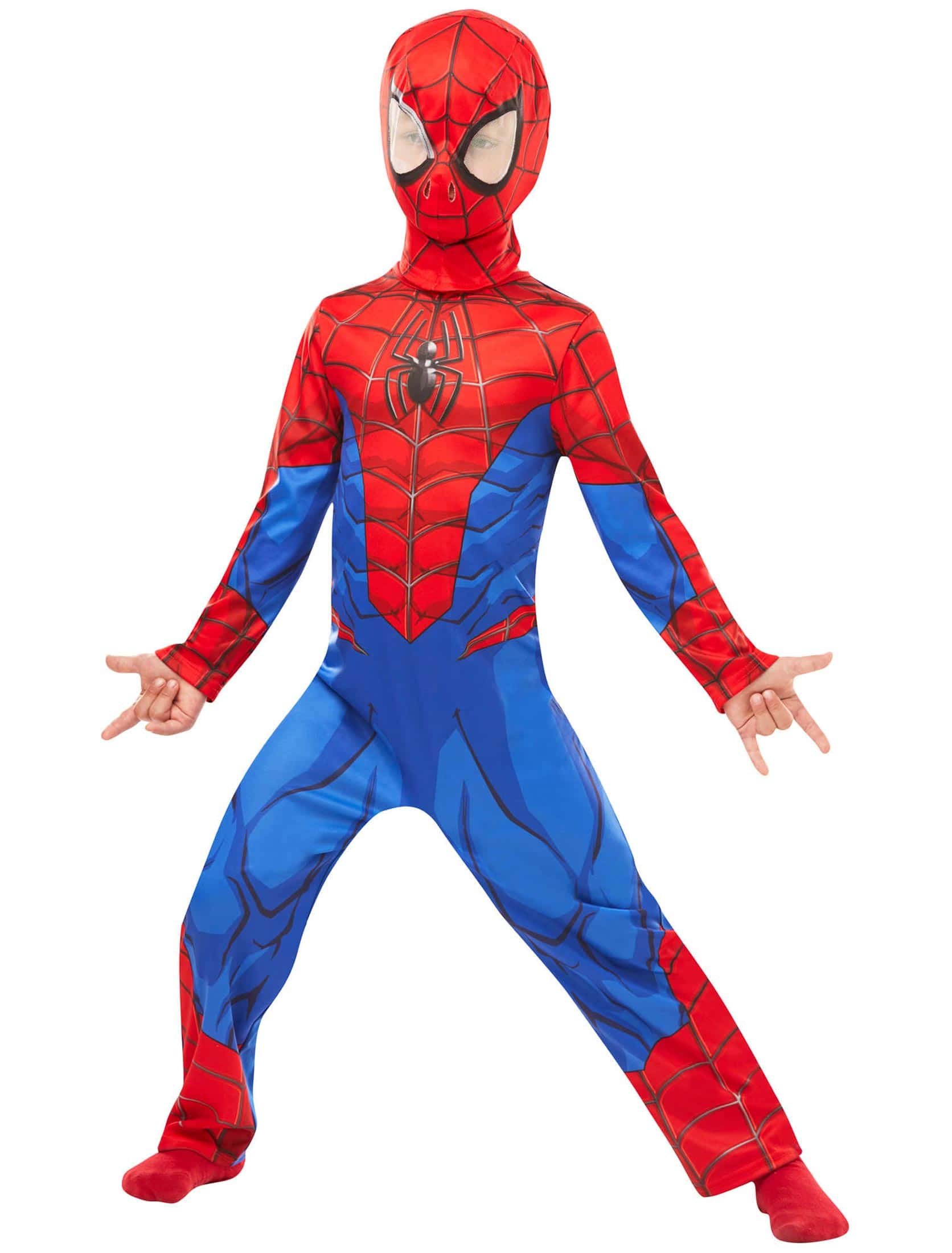Spider-Man 2-tlg. Kinder rot/blau 7-8 Jahre