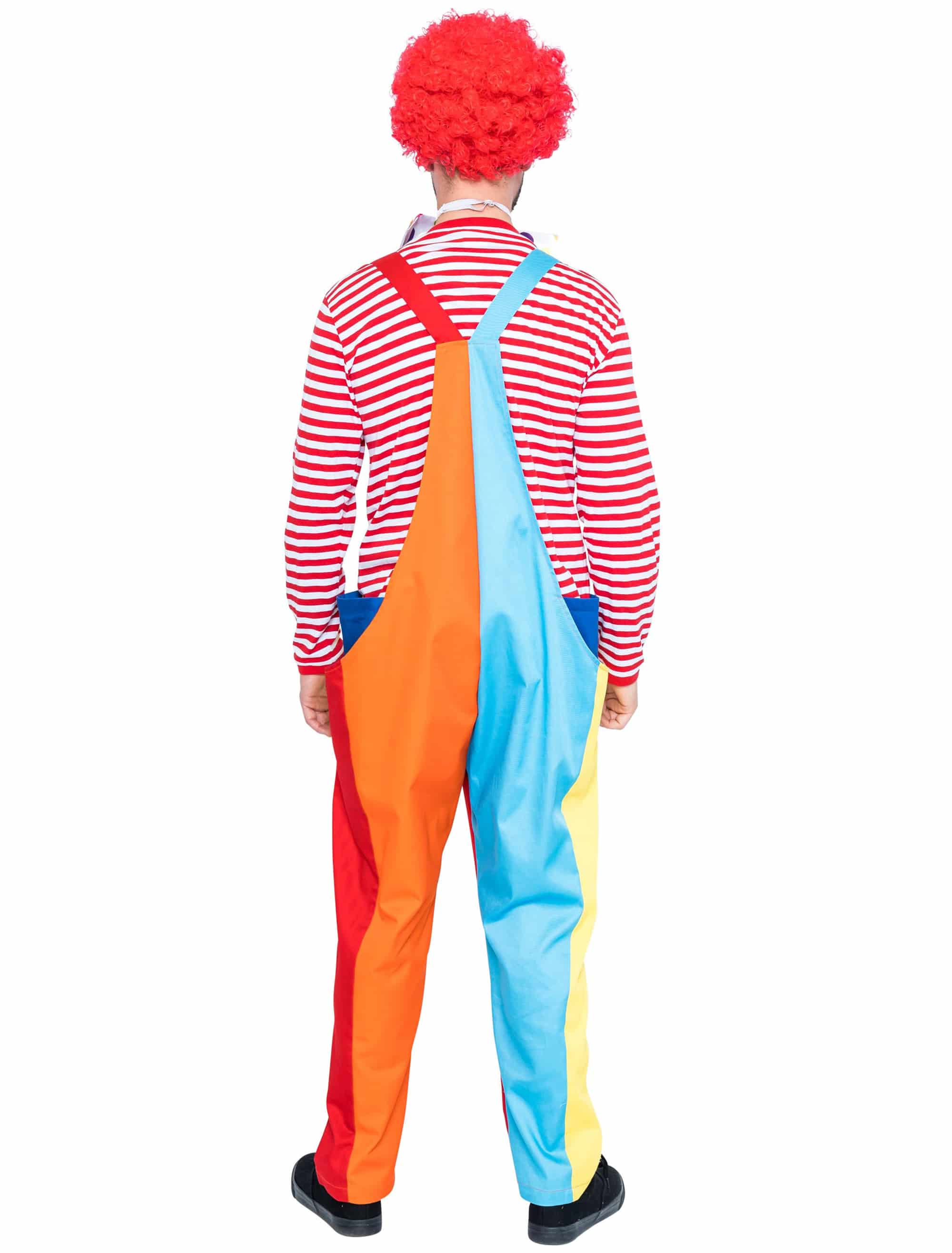 Latzhose Clown Herren mehrfarbig S/M