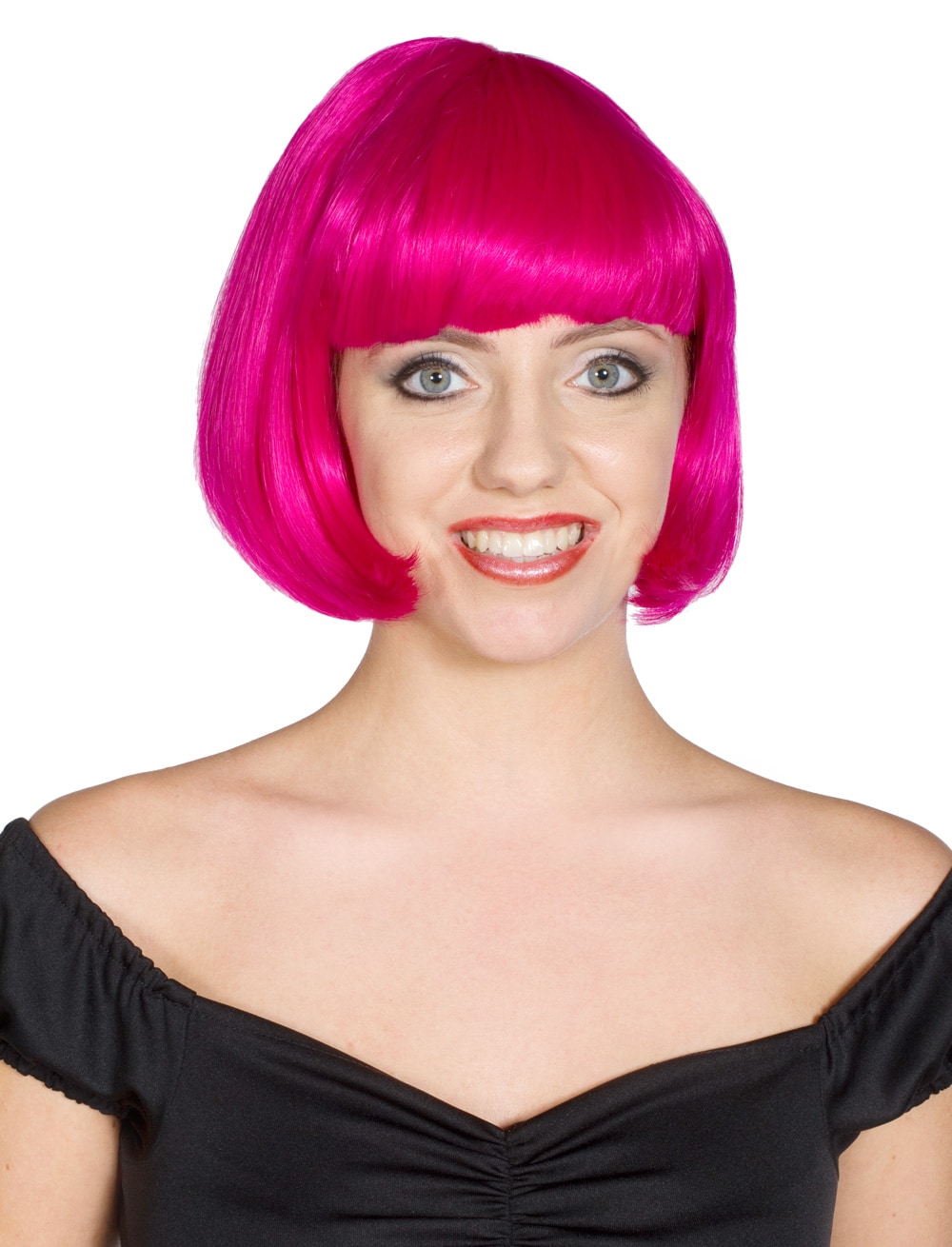 Perücke Pagenkopf fuchsia one size