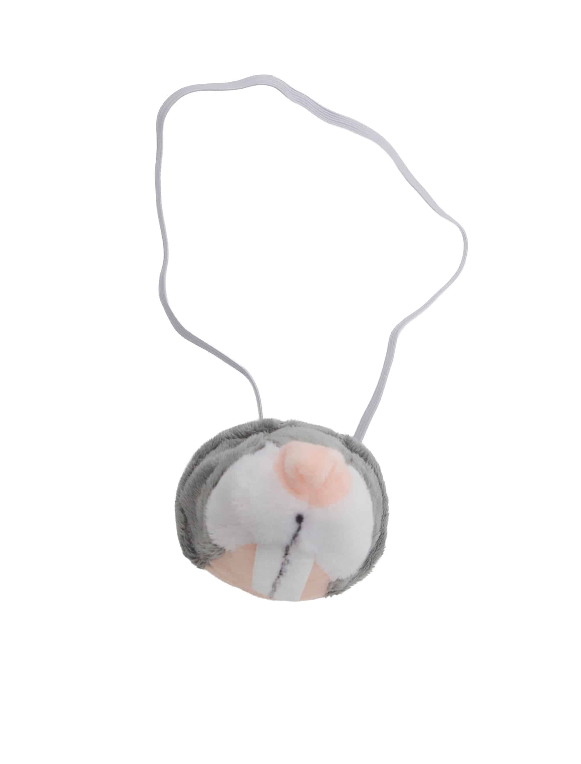 Nase Plüsch Maus grau