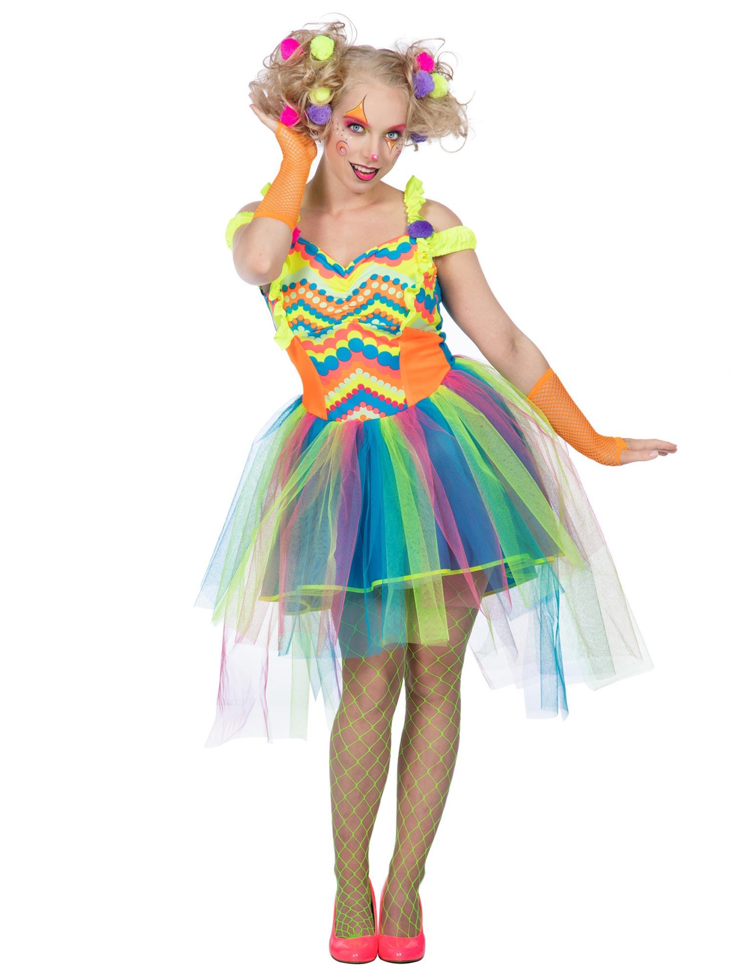 Clown Moderna Damen bunt 34