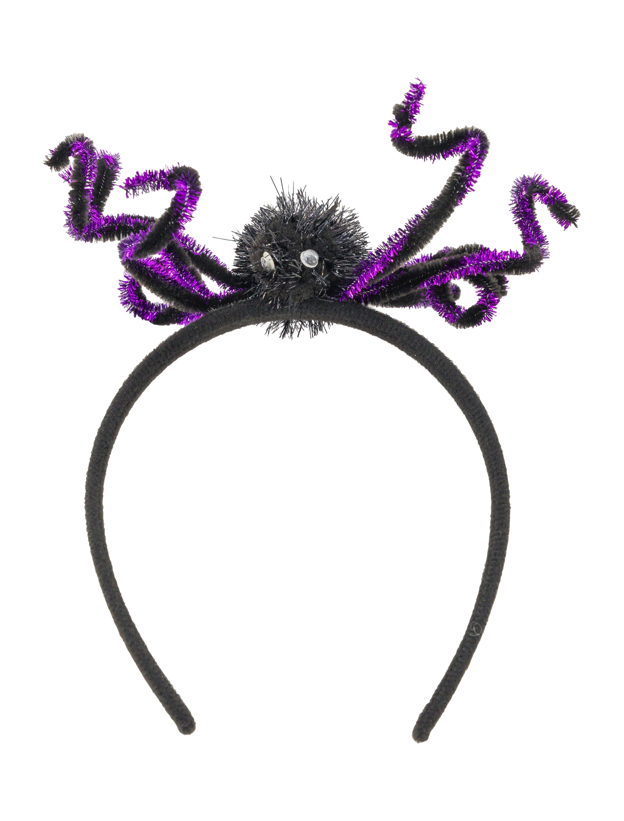 Haarreif Spinne schwarz/lila