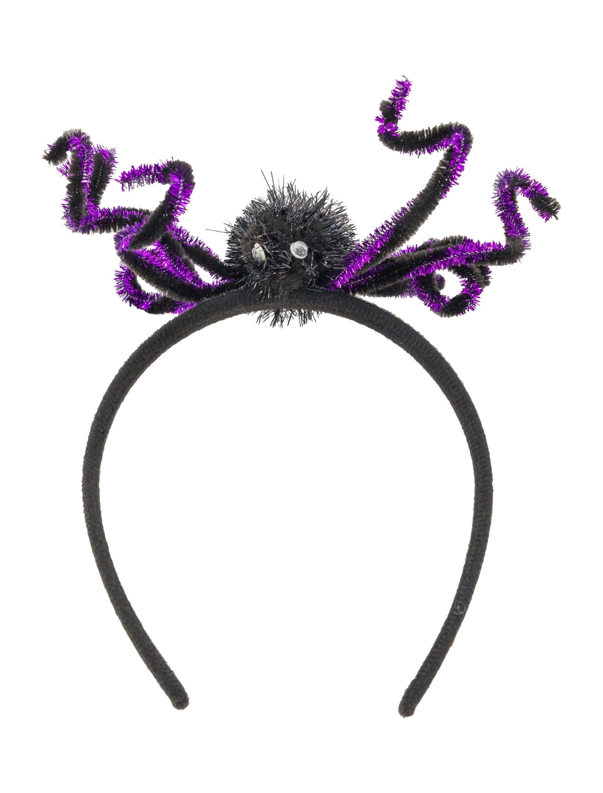 Haarreif Spinne schwarz/lila