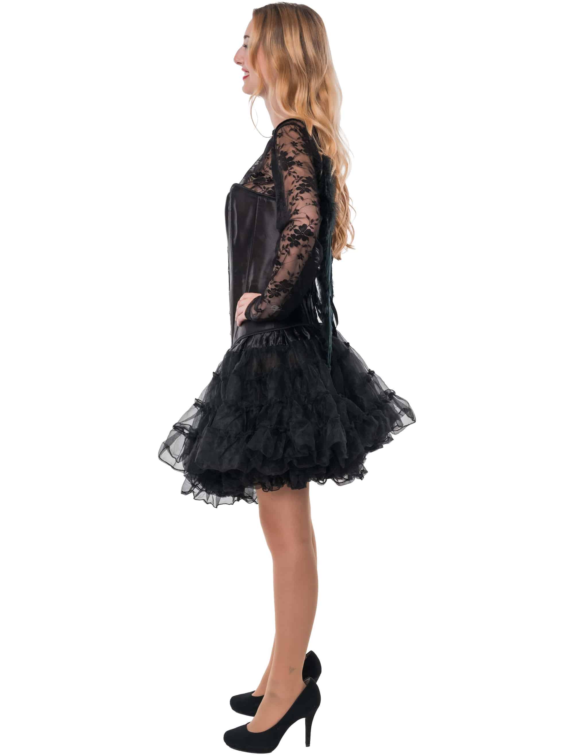 Oberteil Mesh Blumen Damen schwarz 42