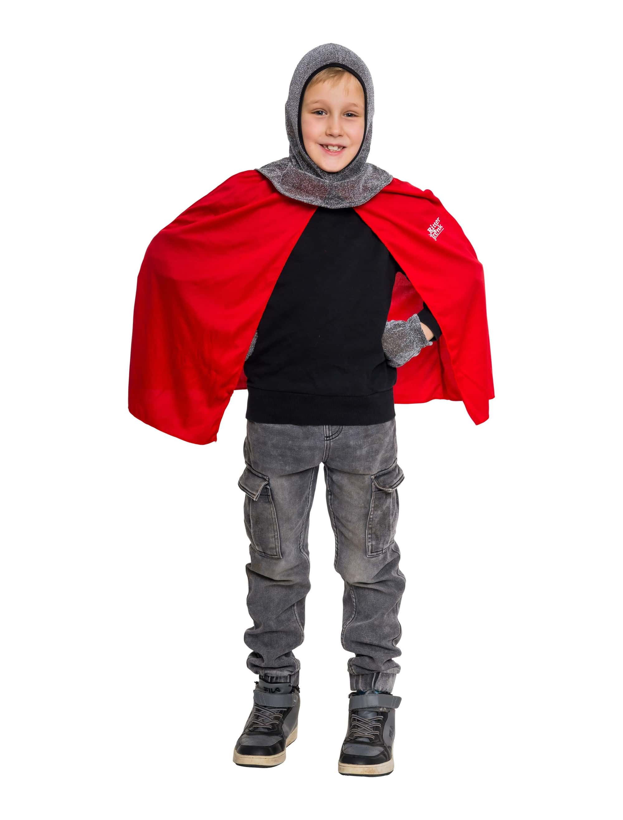 Kostüm Ritter Trenk 2-tlg. rot/grau one size