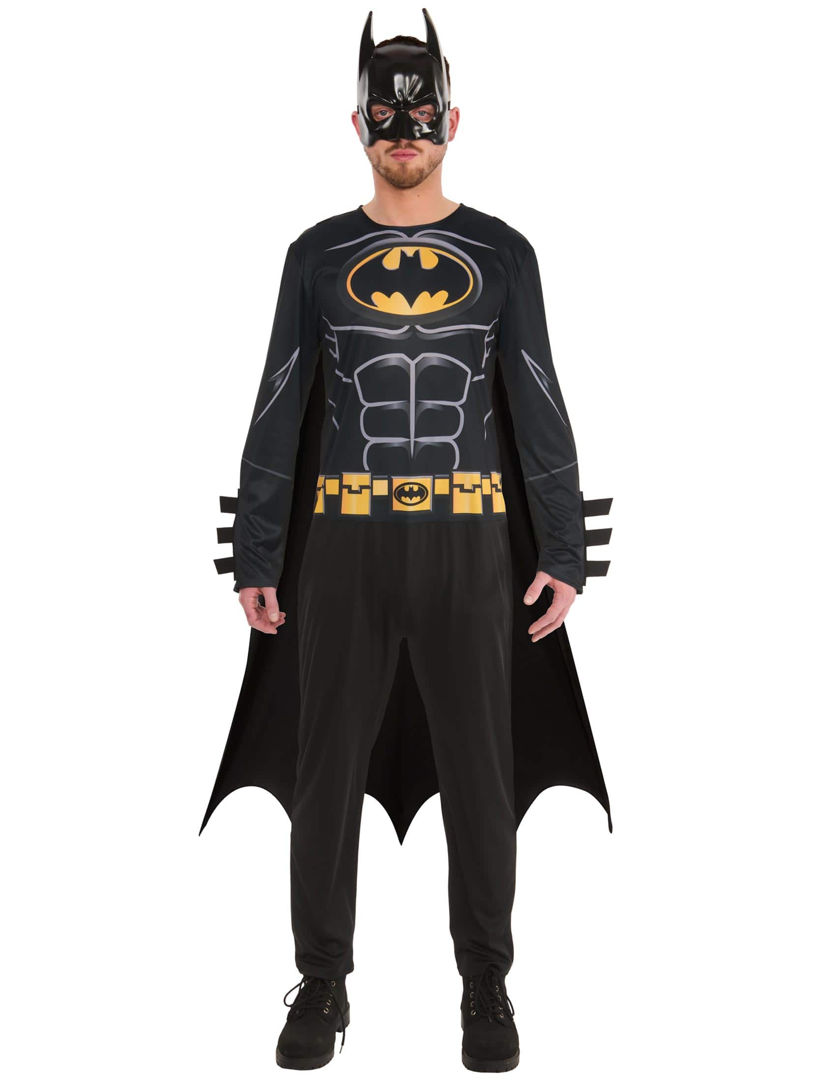 Batman 3-tlg. Herren schwarz L