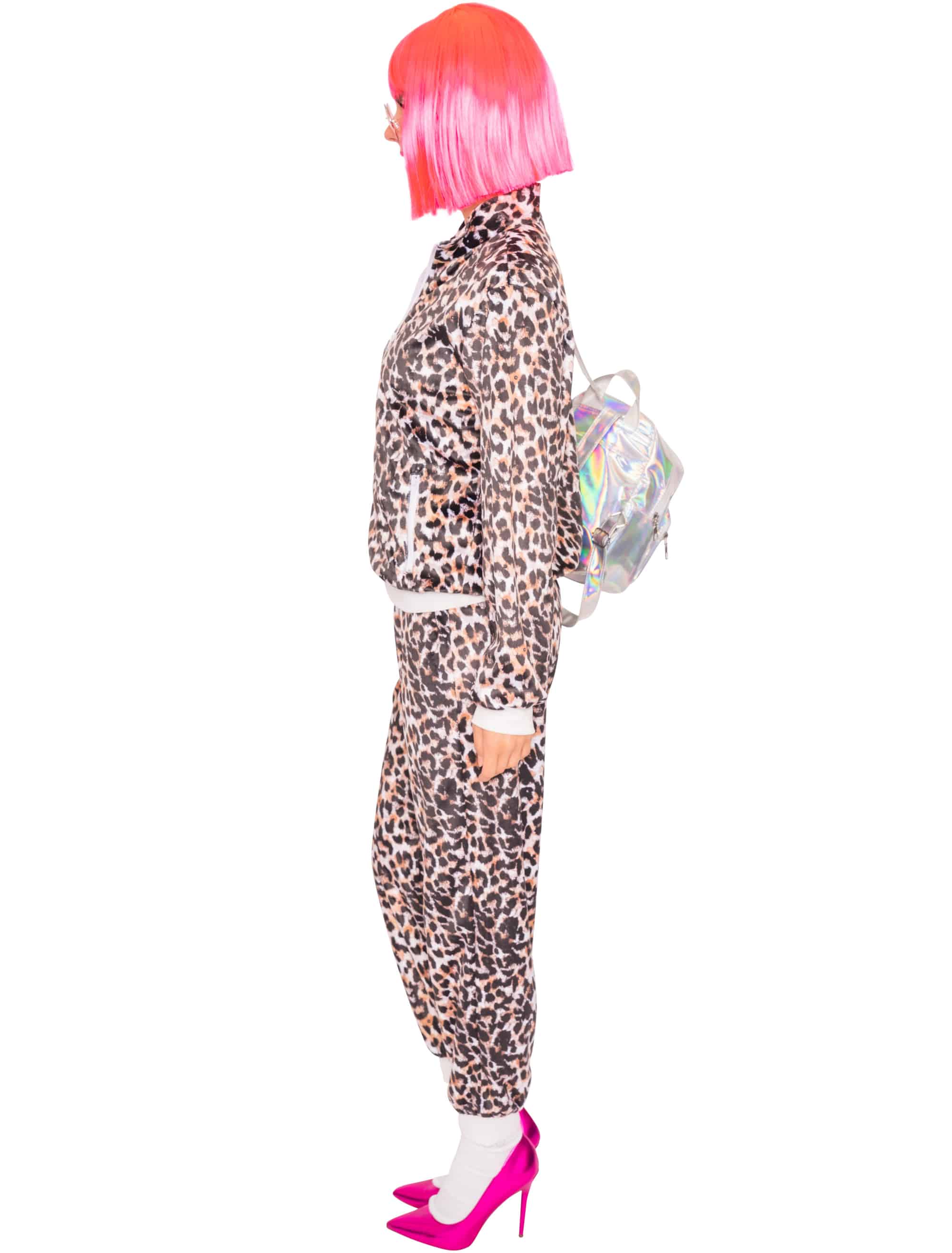 Jogginganzug Leopard 2-tlg. Damen braun L/XL